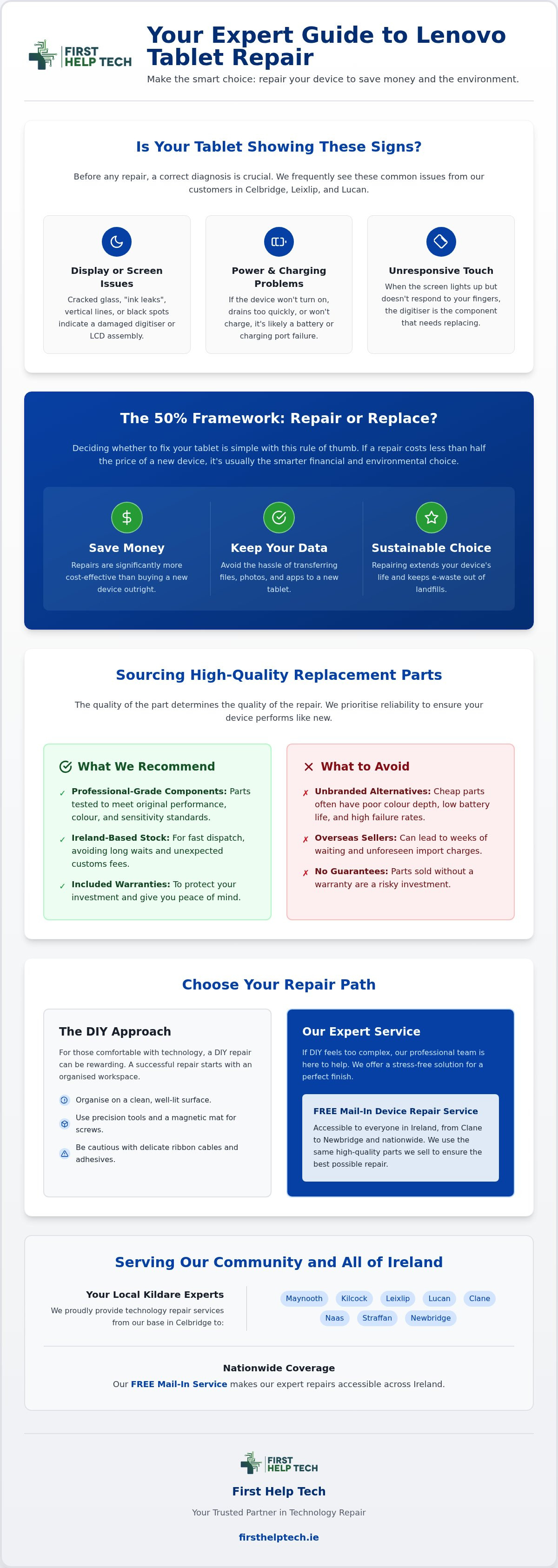 Lenovo tablet parts