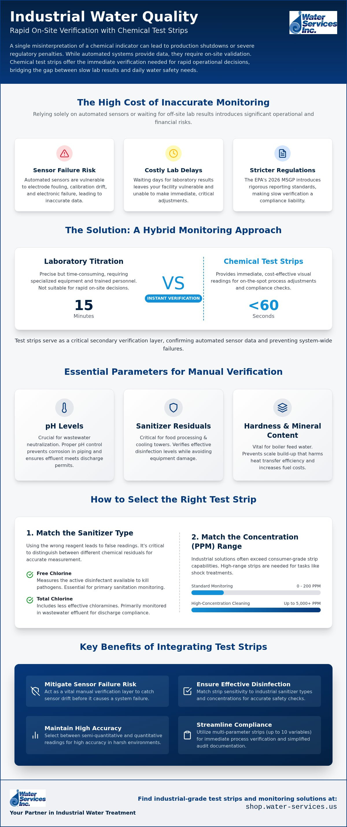 Industrial water quality monitoring systems