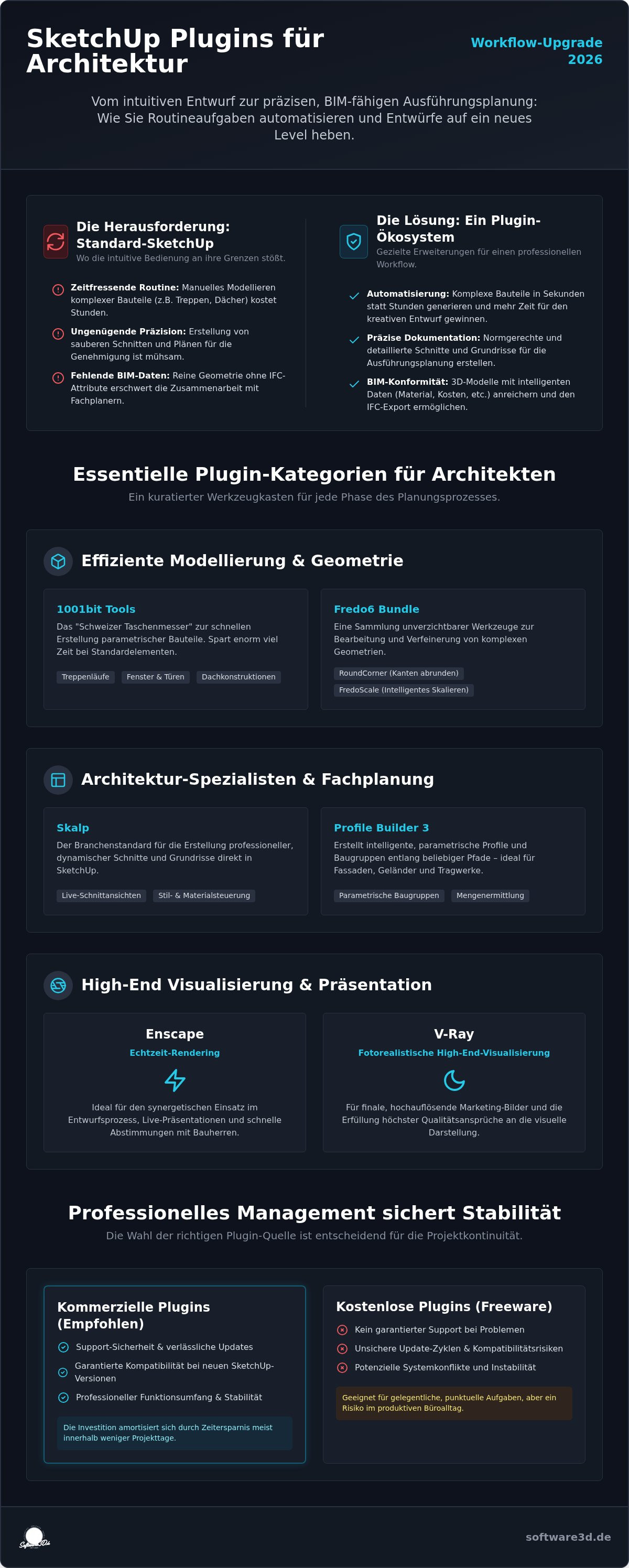 SketchUp Plugins für Architektur