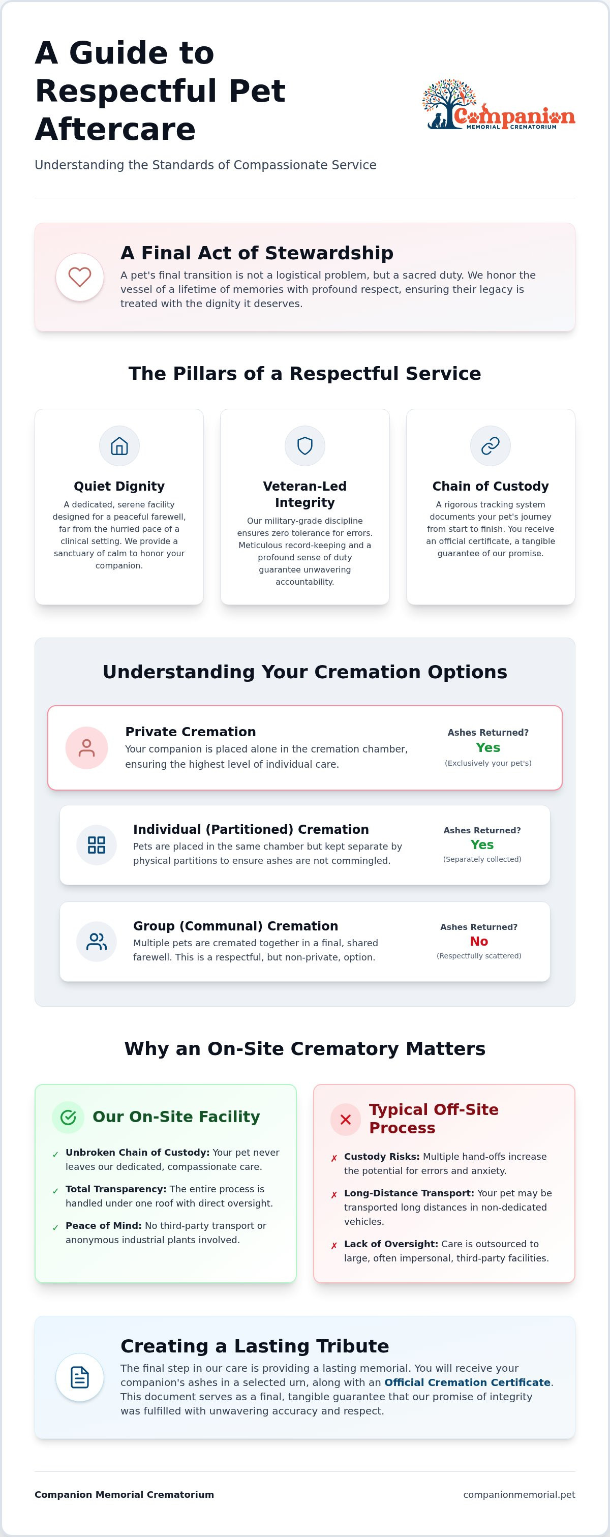 Respectful pet cremation