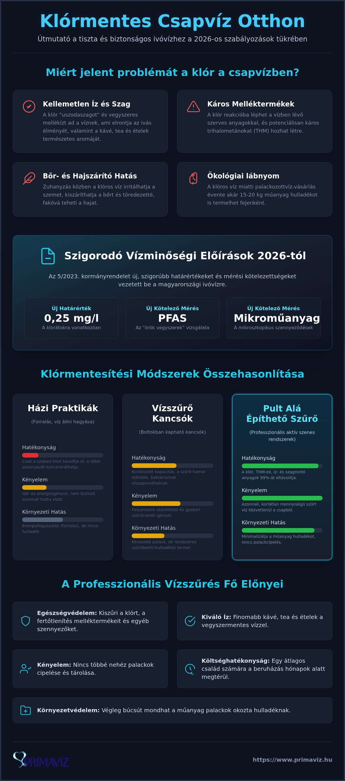 Klórmentes csapvíz otthon