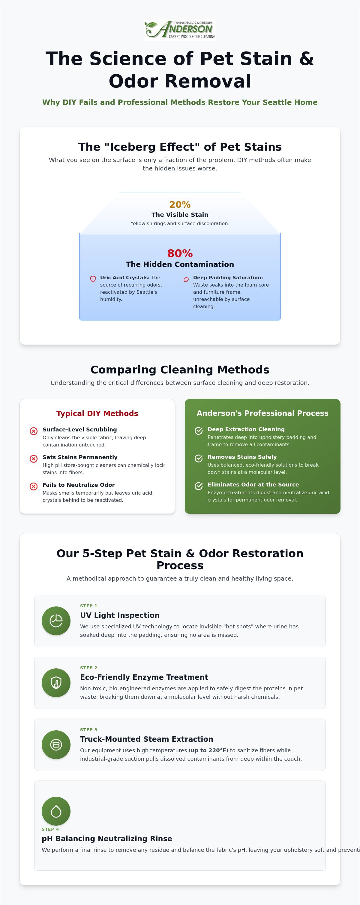 Pet stain removal from couch seattle