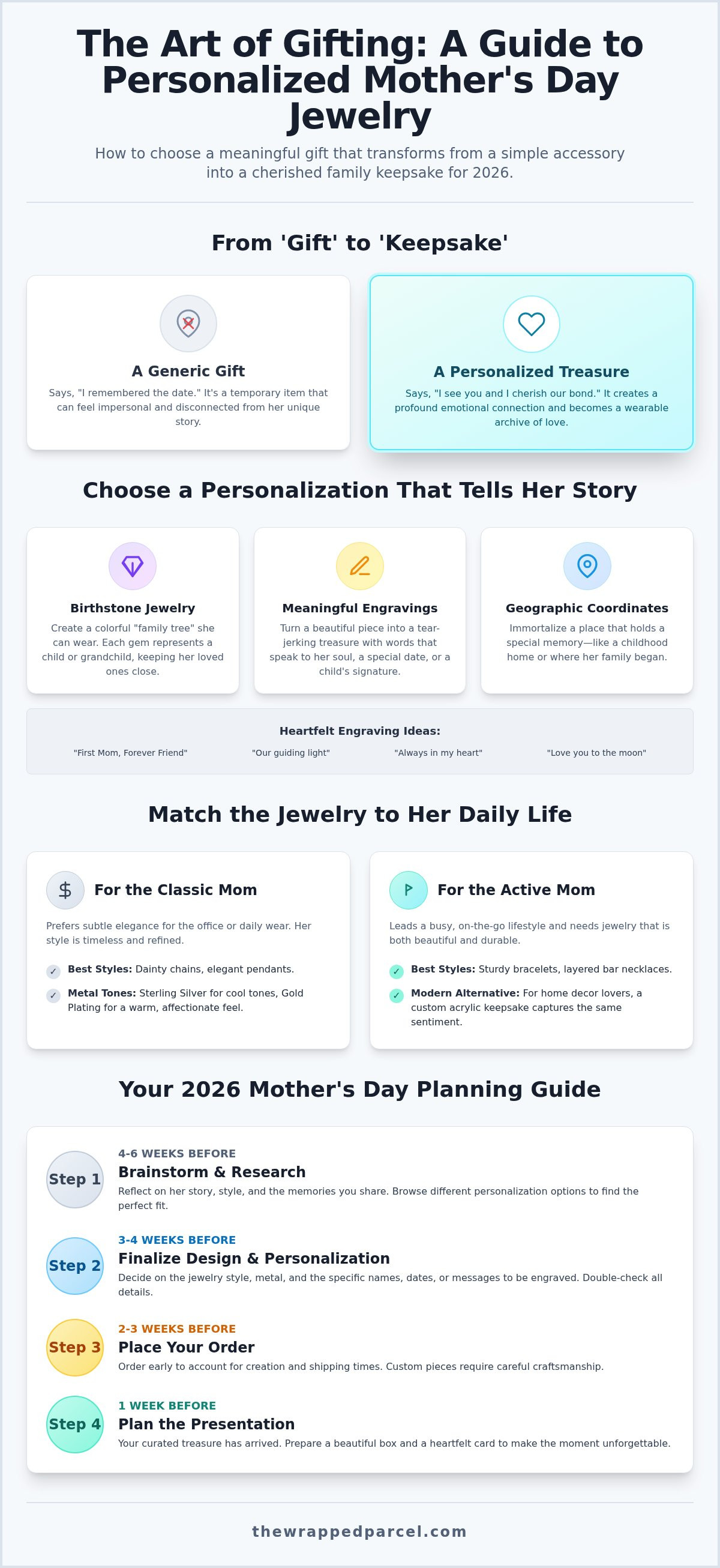 Personalized mother's day jewelry