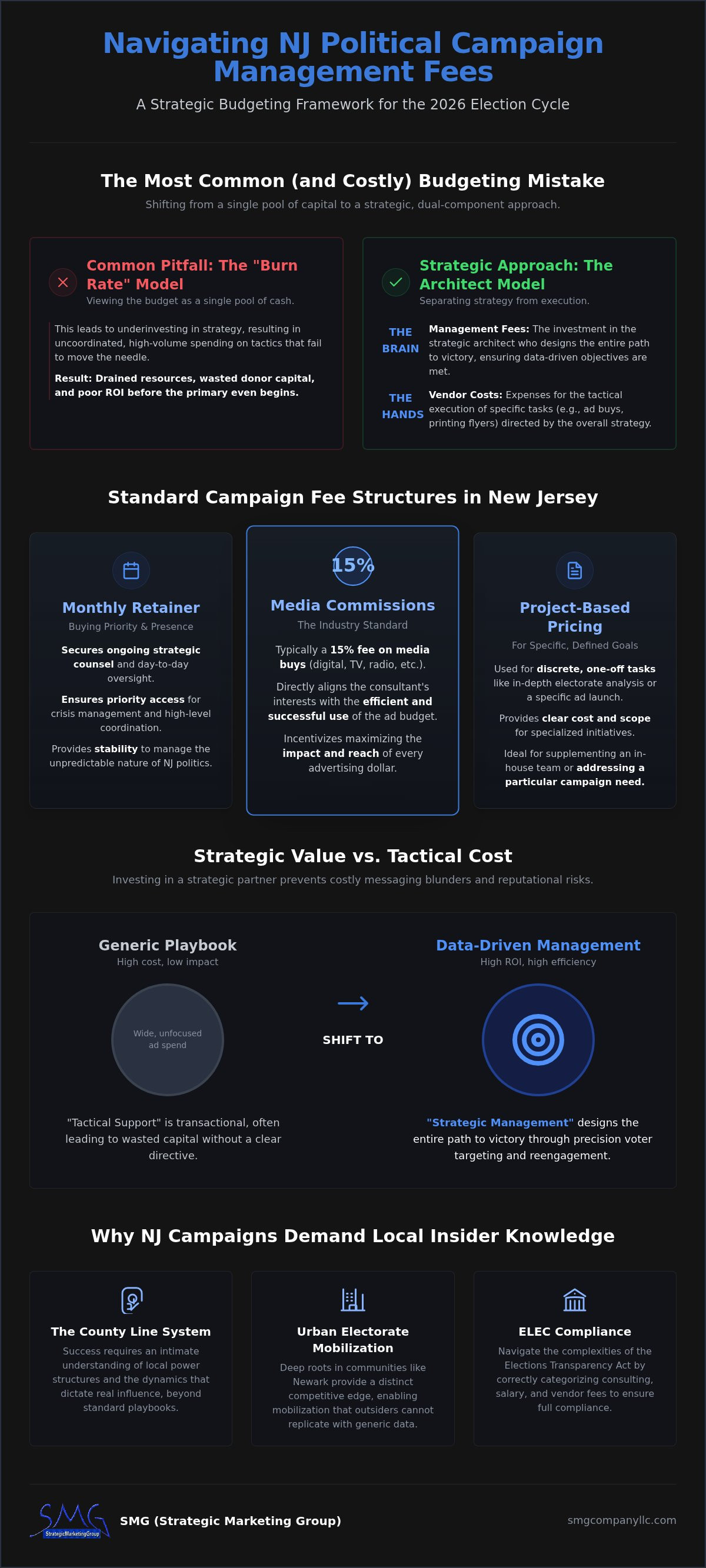 Political campaign management fees nj