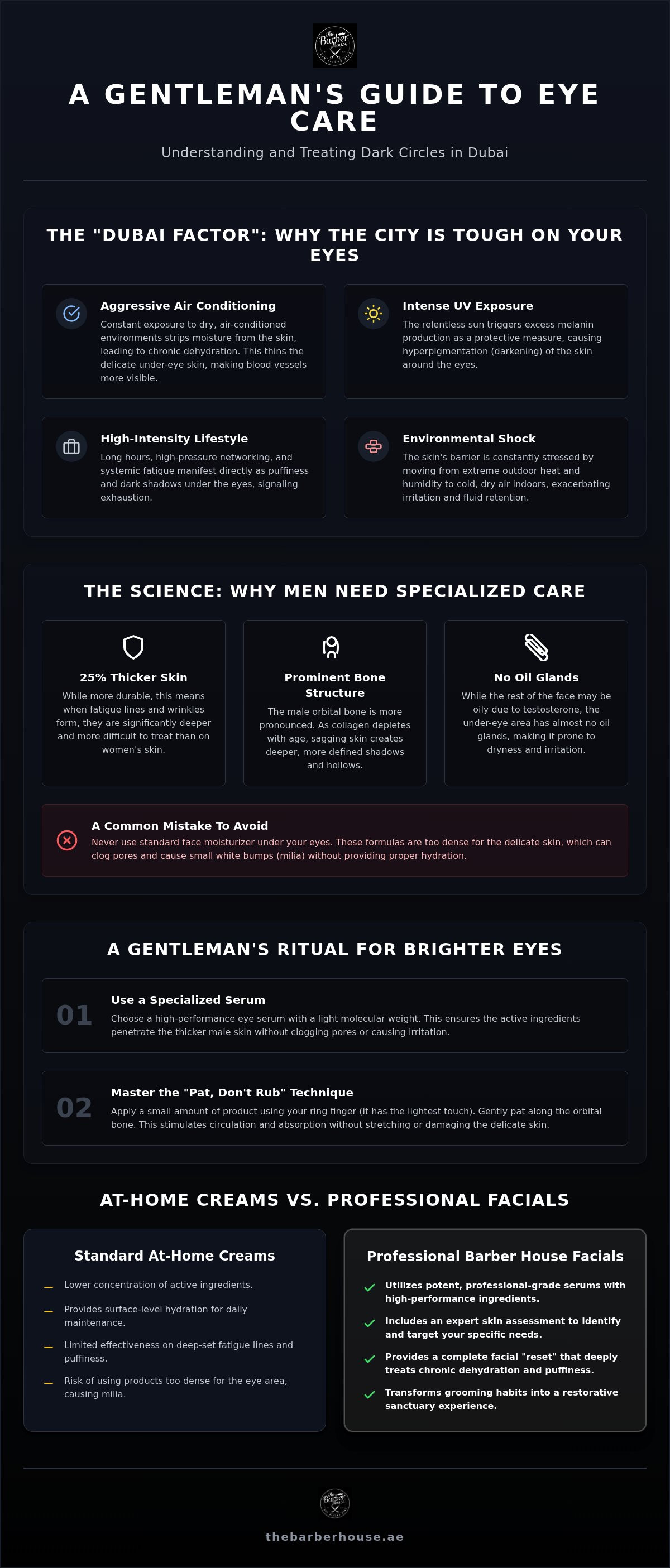 Dark circles treatment men, men's eye care