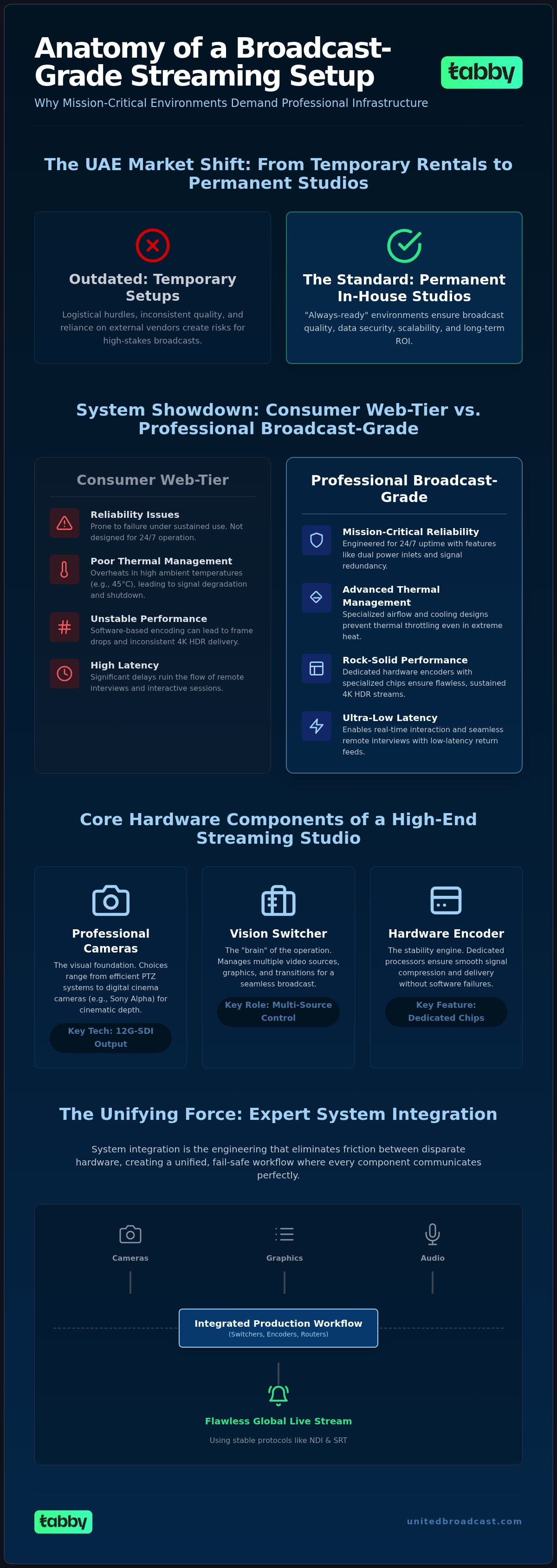 Live streaming setup services Dubai