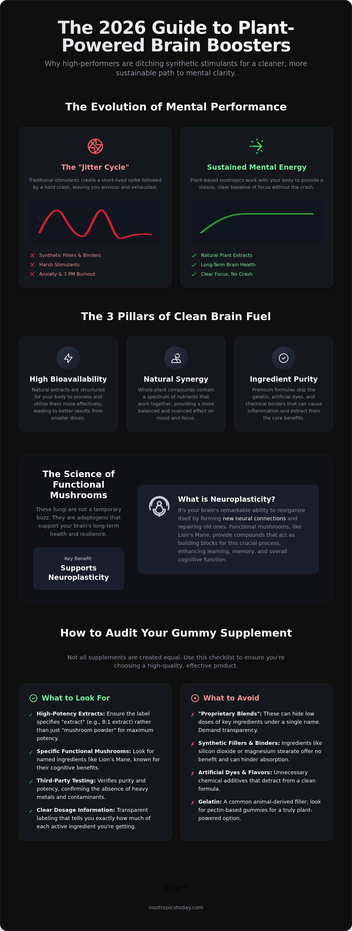 Plant-based brain booster gummies
