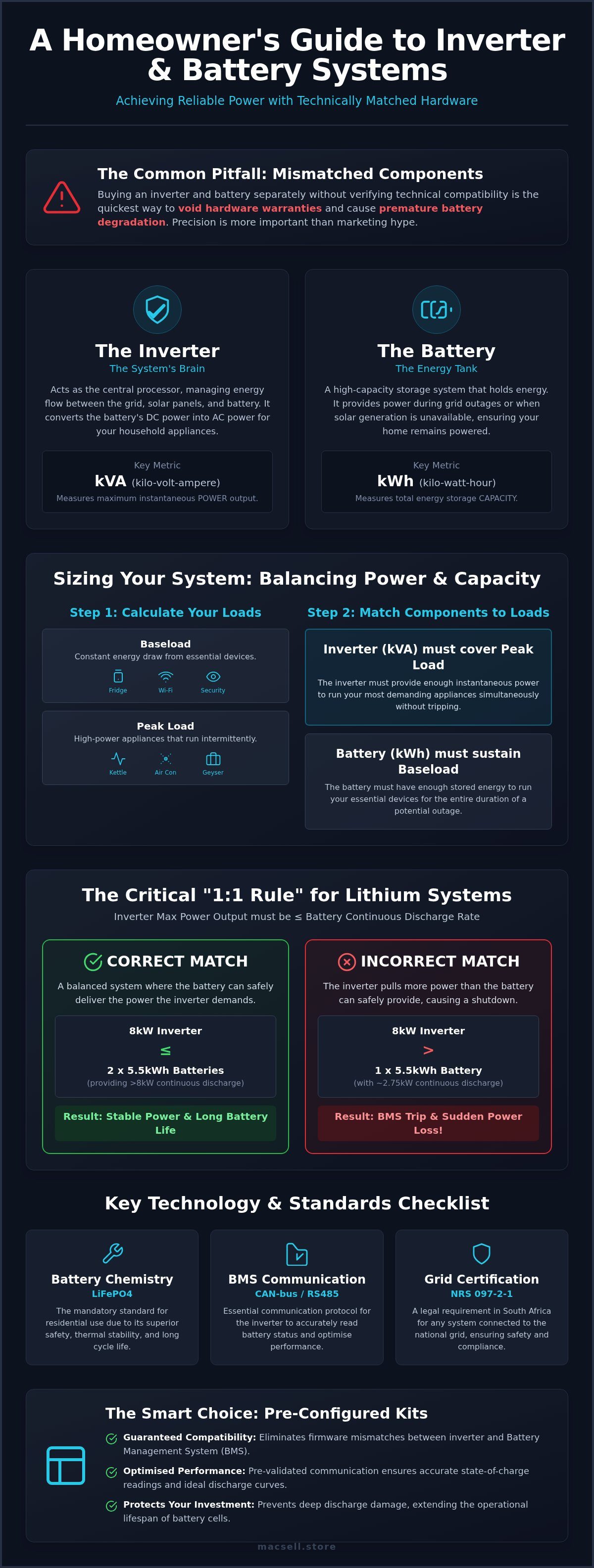 Inverter and battery combo for home use