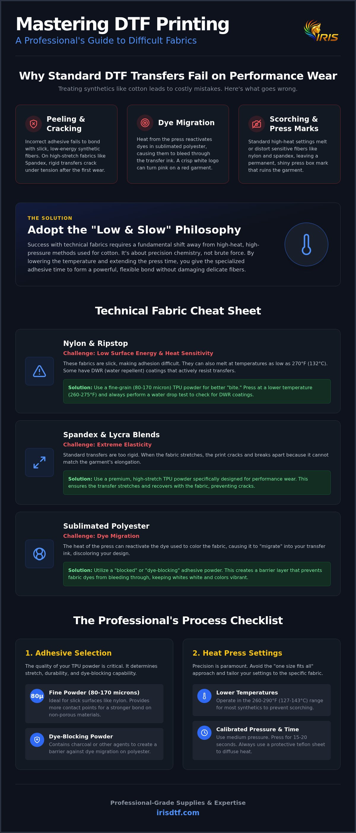 Dtf printing for difficult fabrics