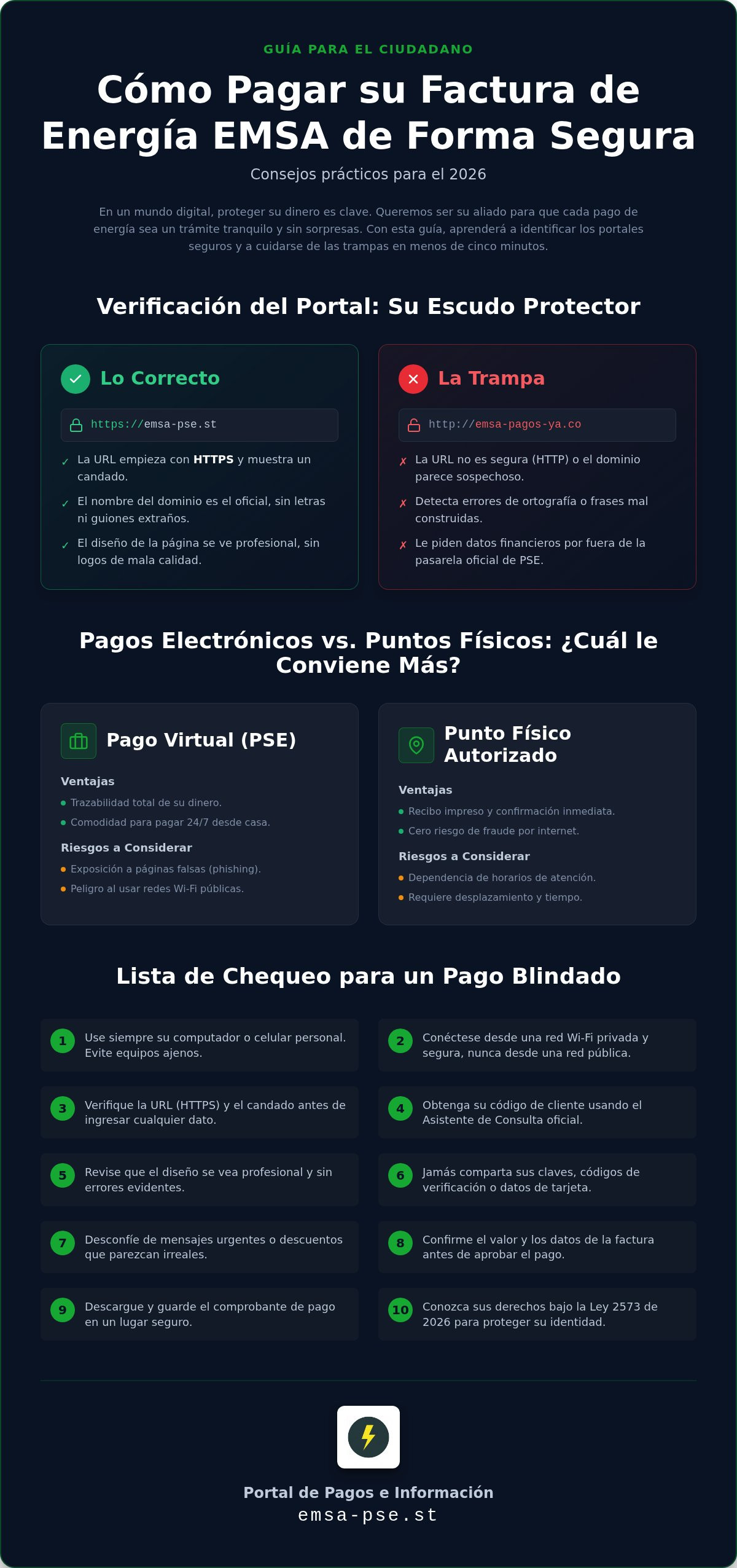 Cómo pagar emsa de forma segura