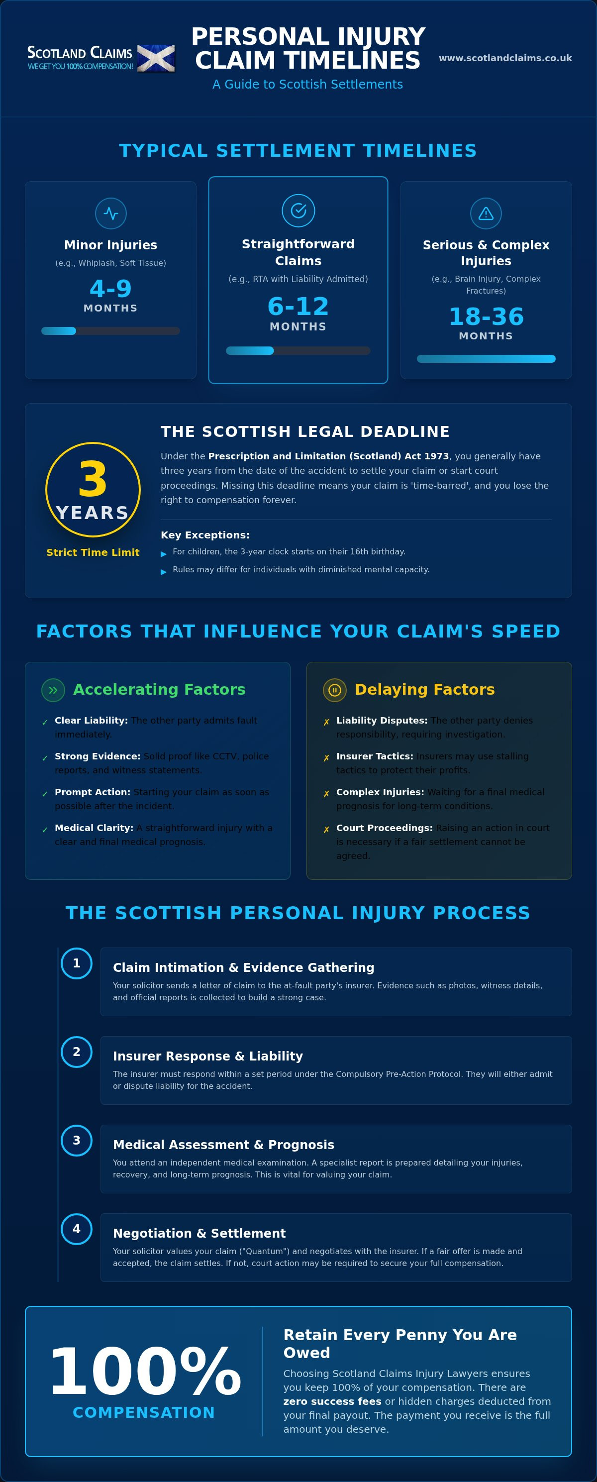 How long does a personal injury claim take in scotland