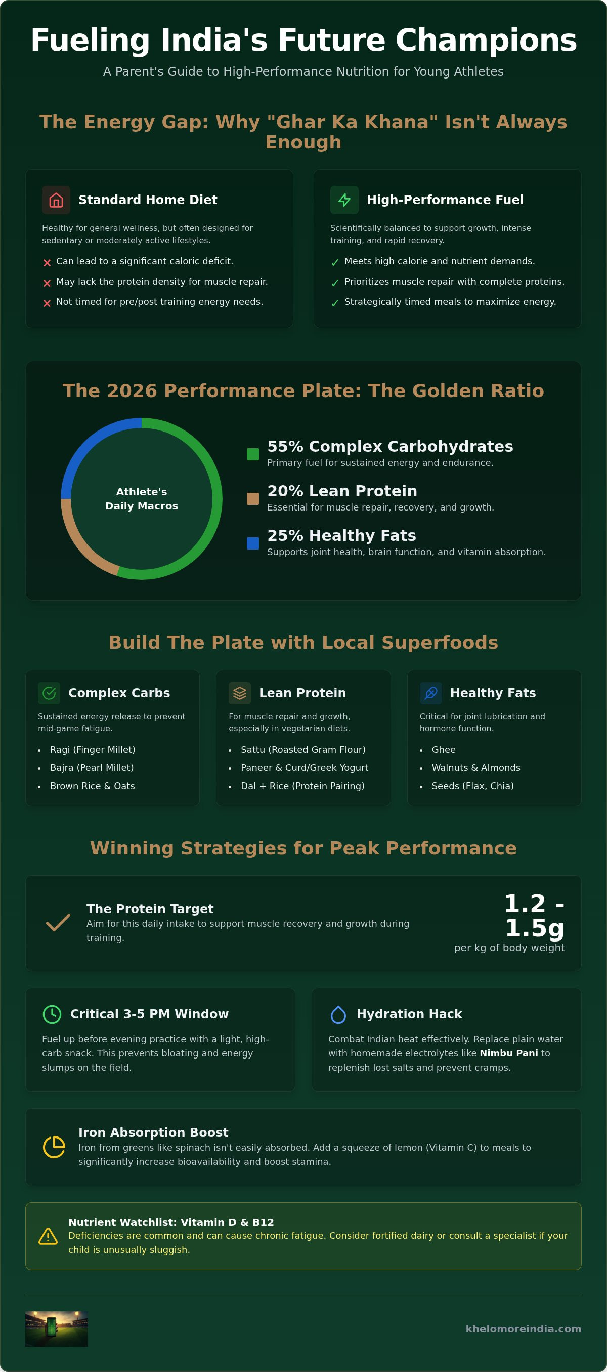 Nutrition for young athletes India