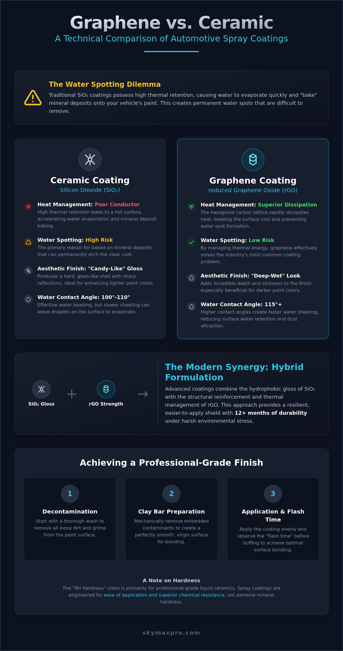 Graphene spray coating vs ceramic spray coating