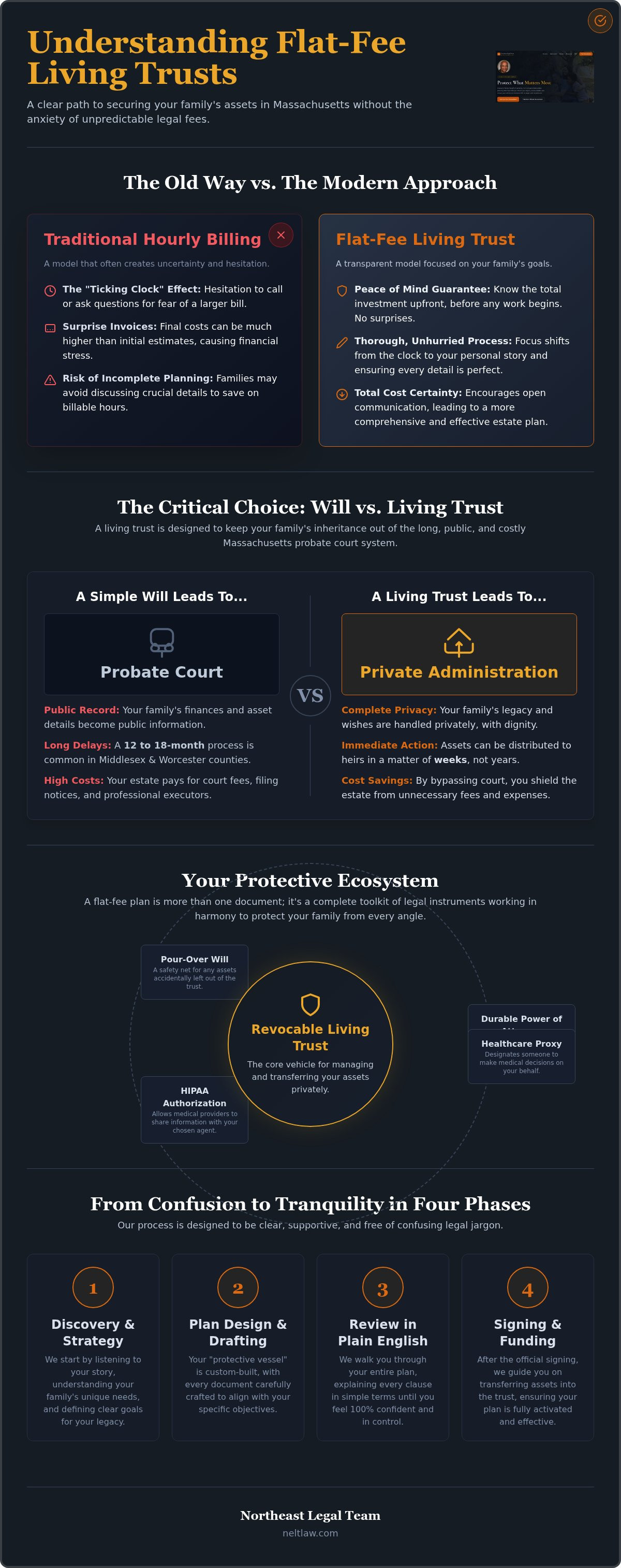 Flat fee living trust attorney