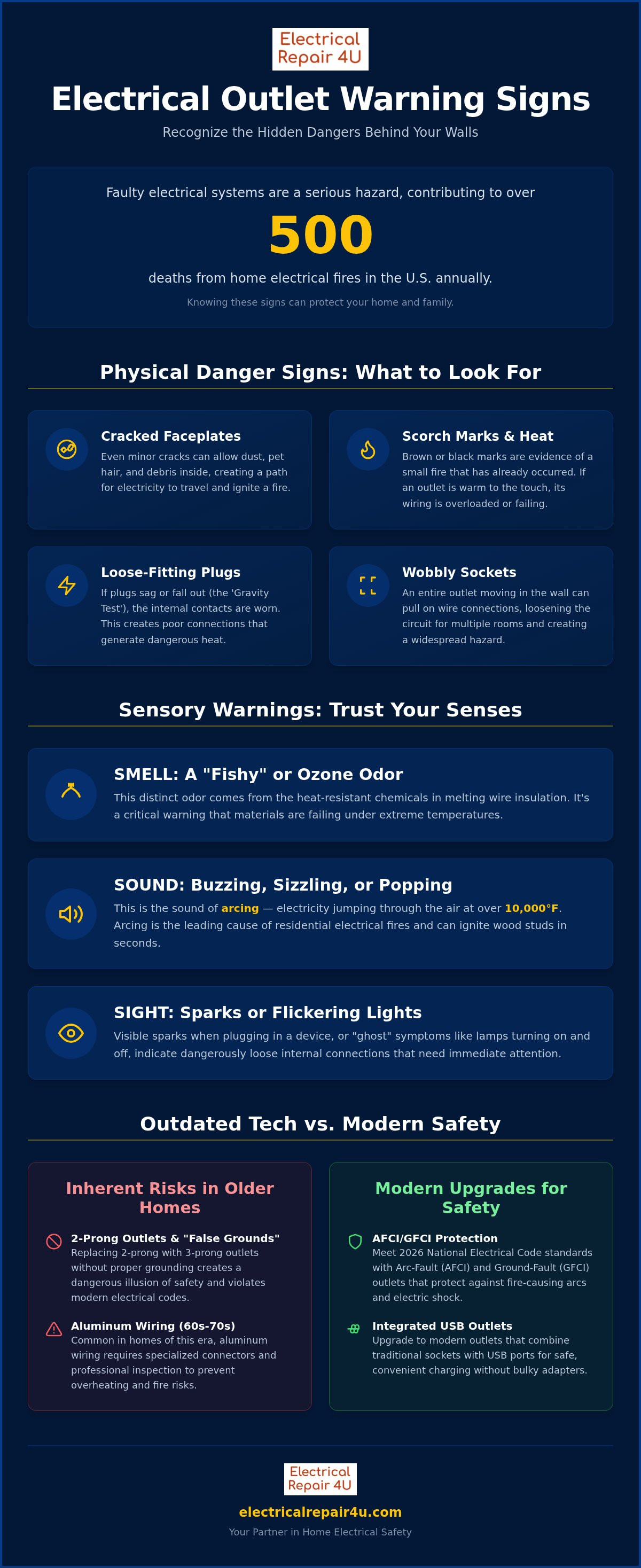Signs you need to replace electrical outlets