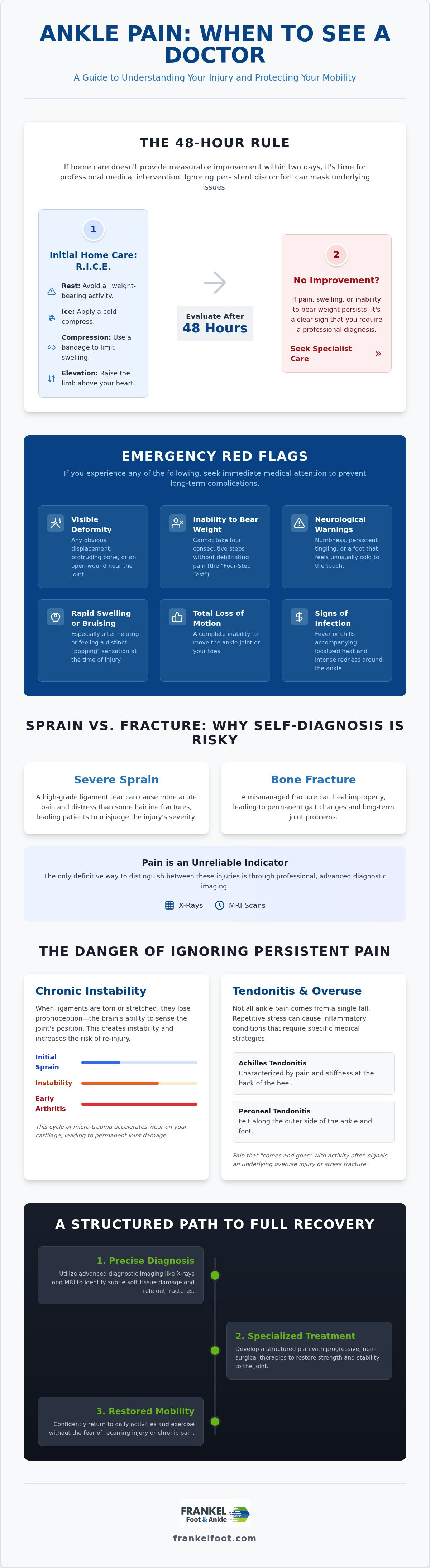 When to see a doctor for ankle pain