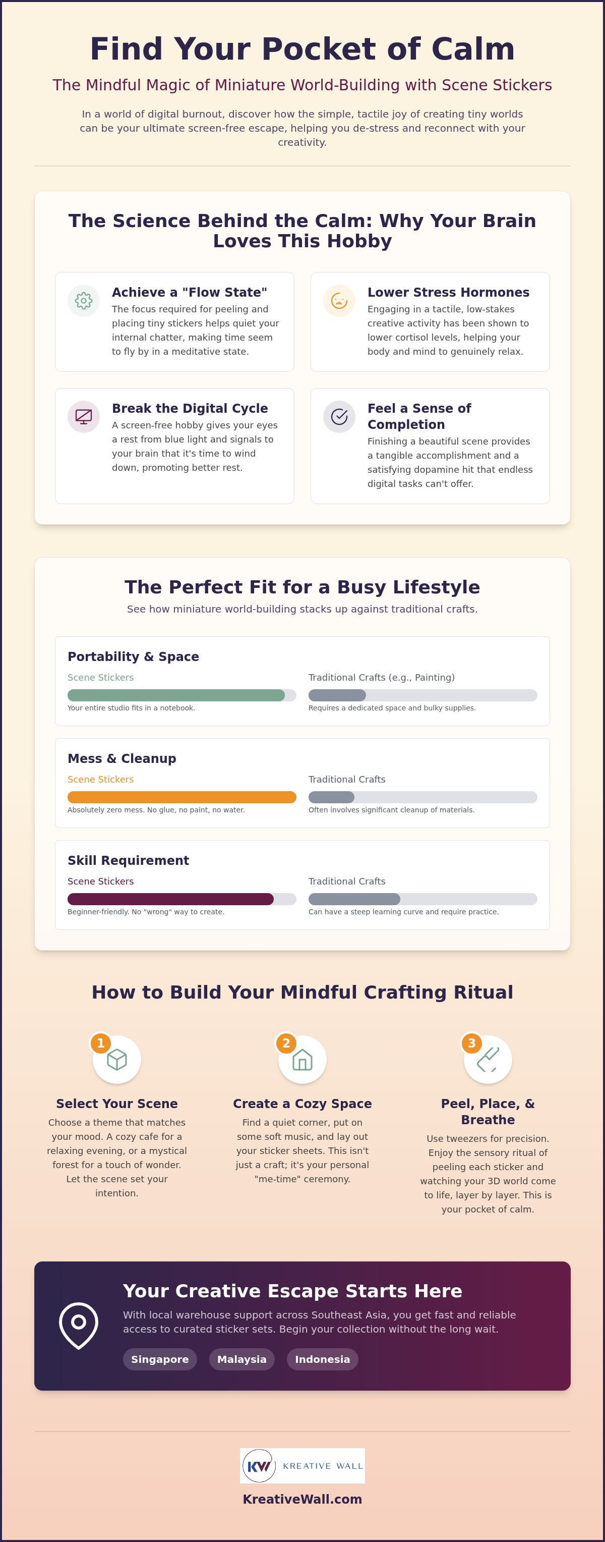 Relaxing craft activity