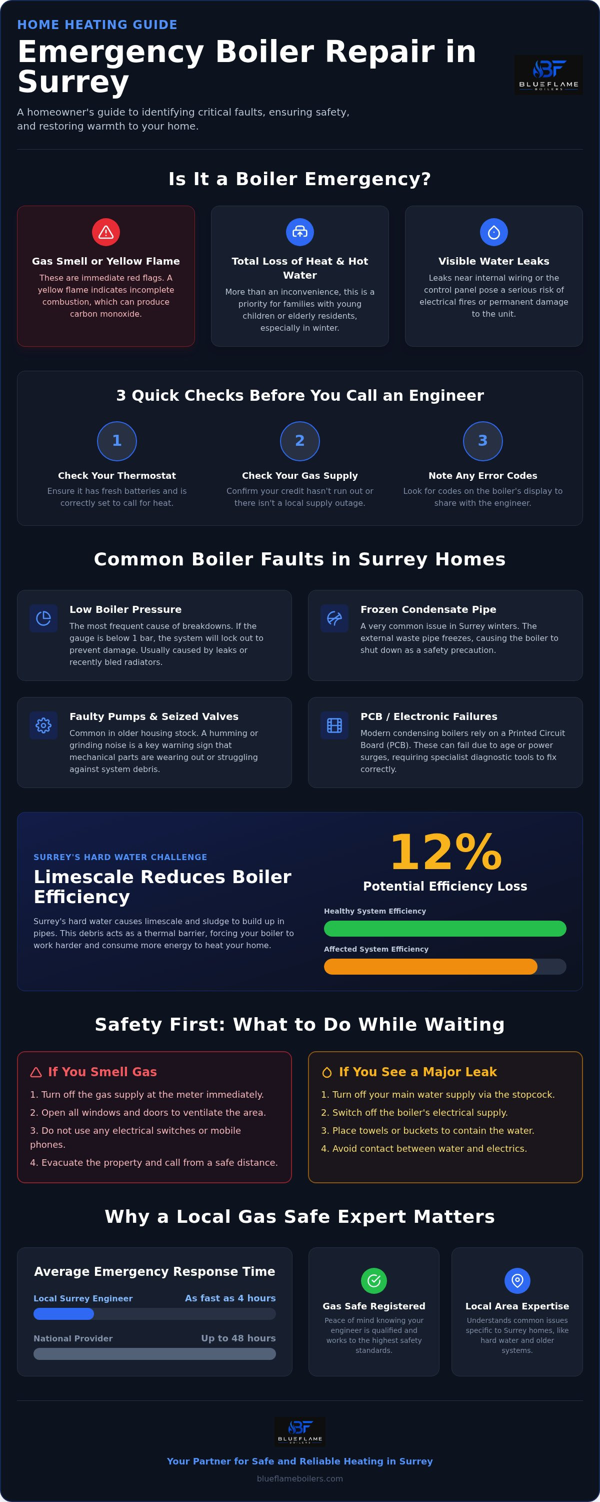 Emergency boiler repair Surrey