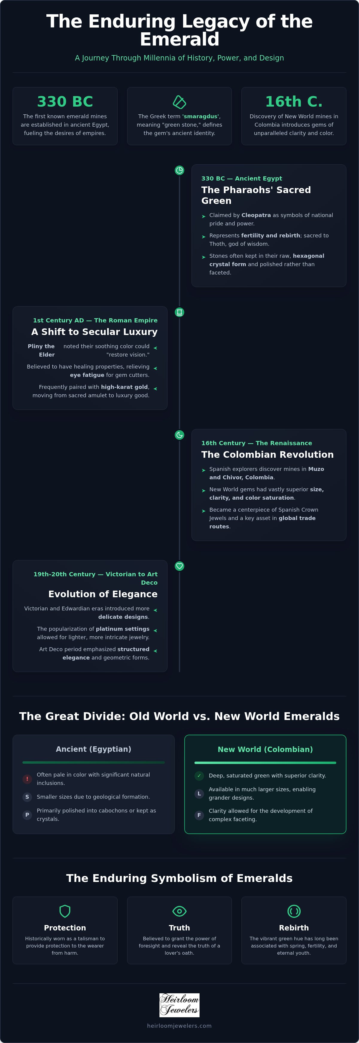 History of emerald jewelry