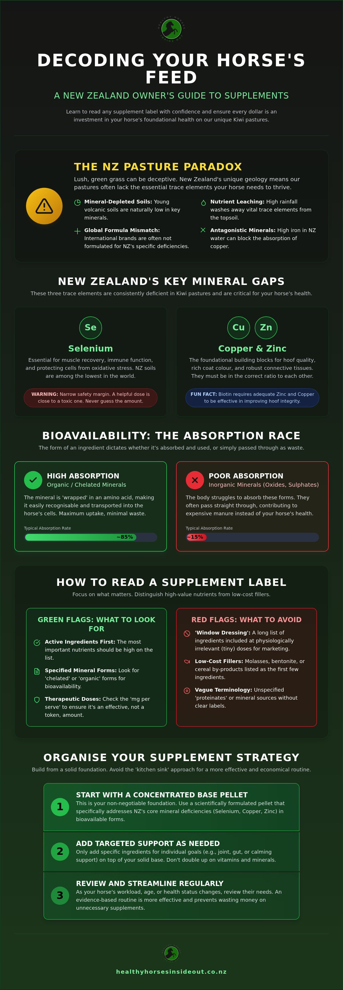 Understanding horse supplement ingredients NZ