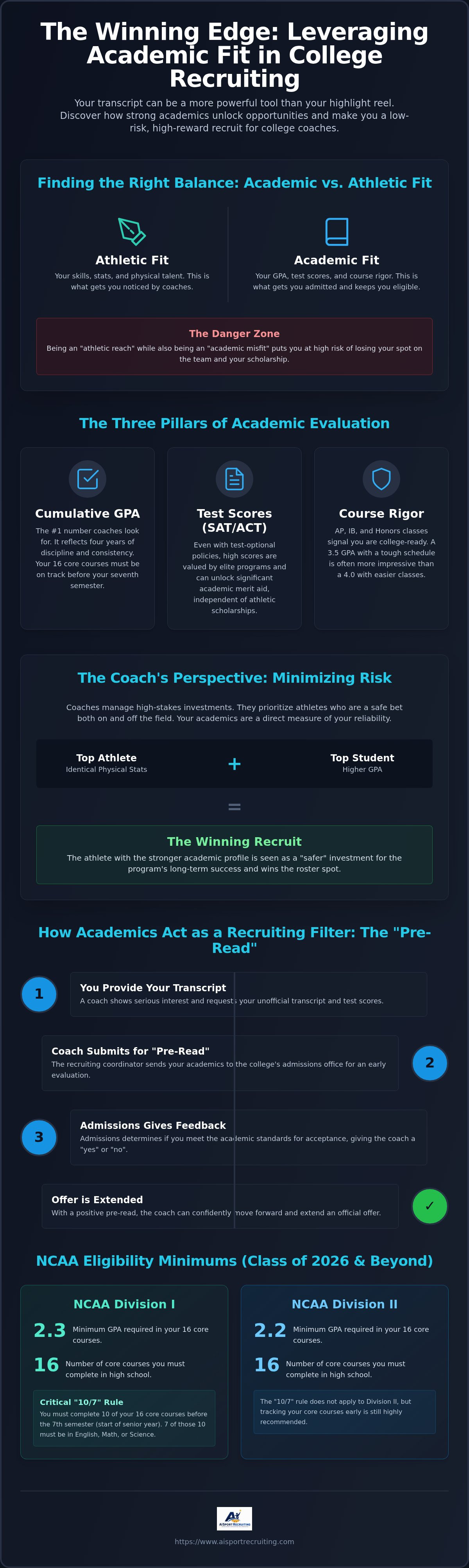 How to use academic fit in college recruiting