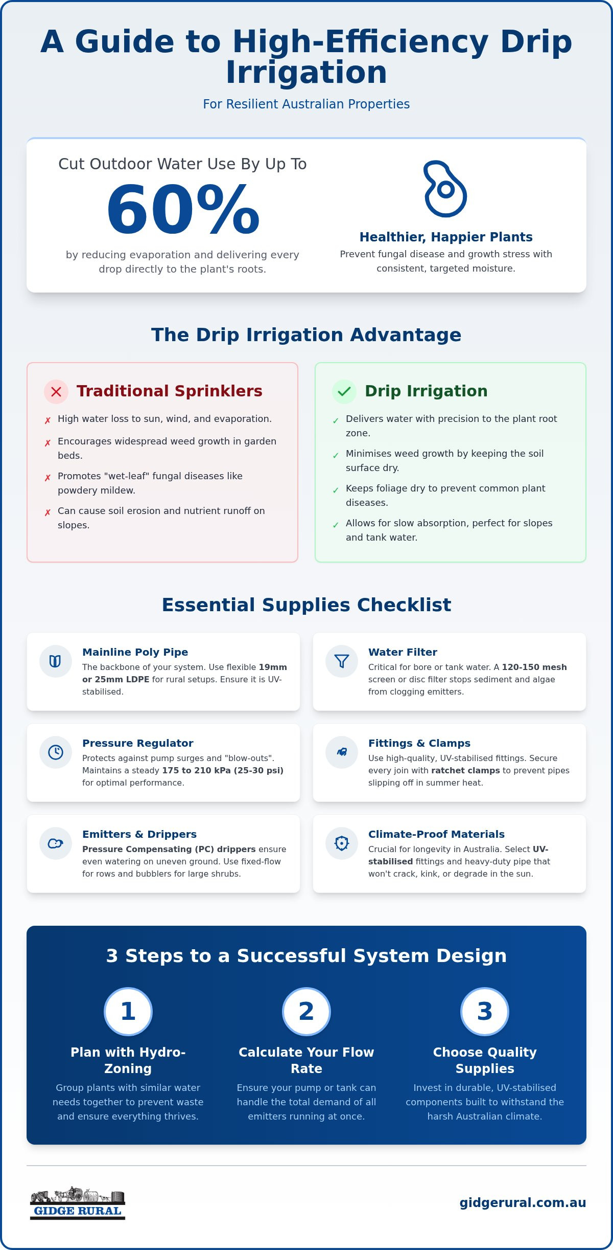 Drip irrigation supplies
