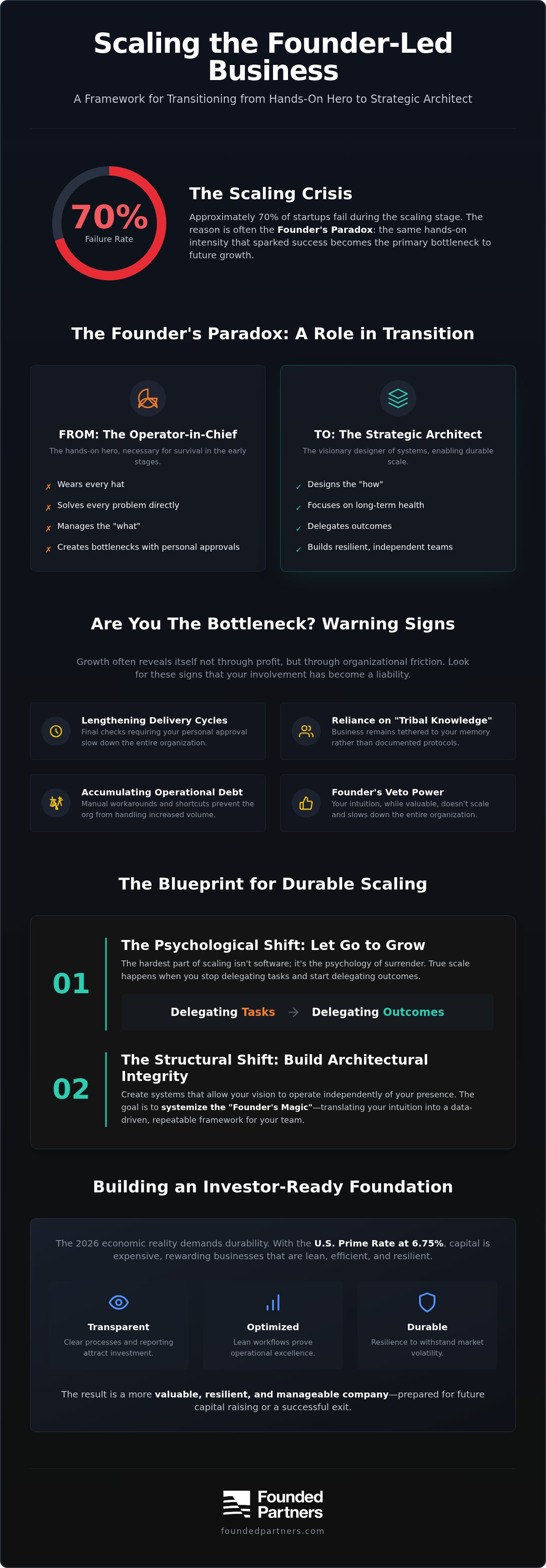 Best practices for scaling a founder-led business