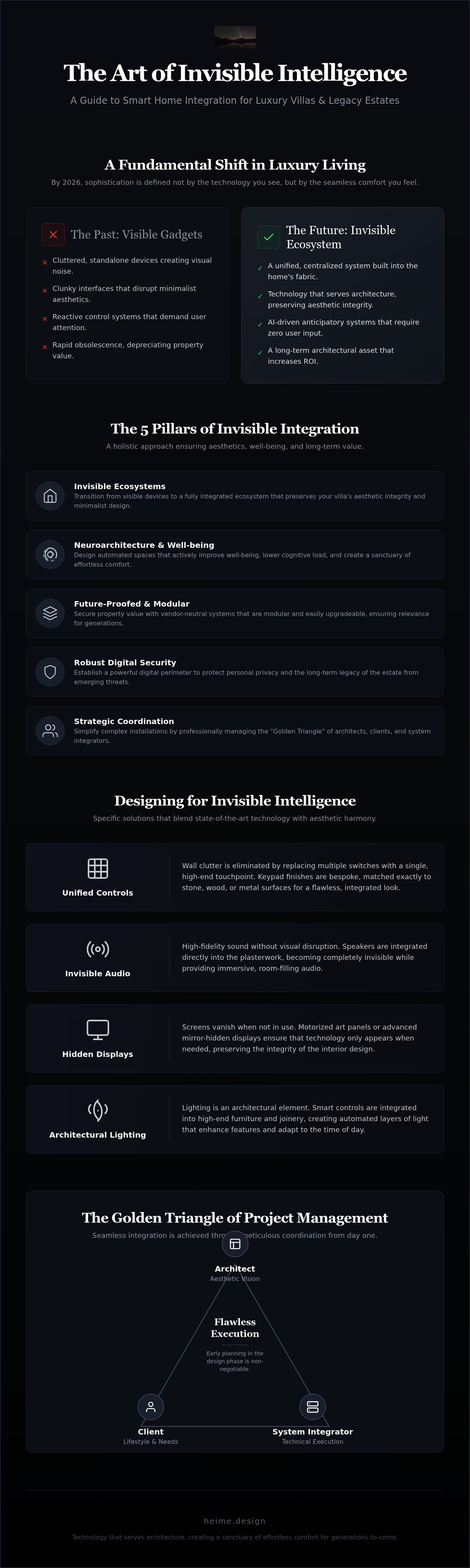 Smart home integration for luxury villas