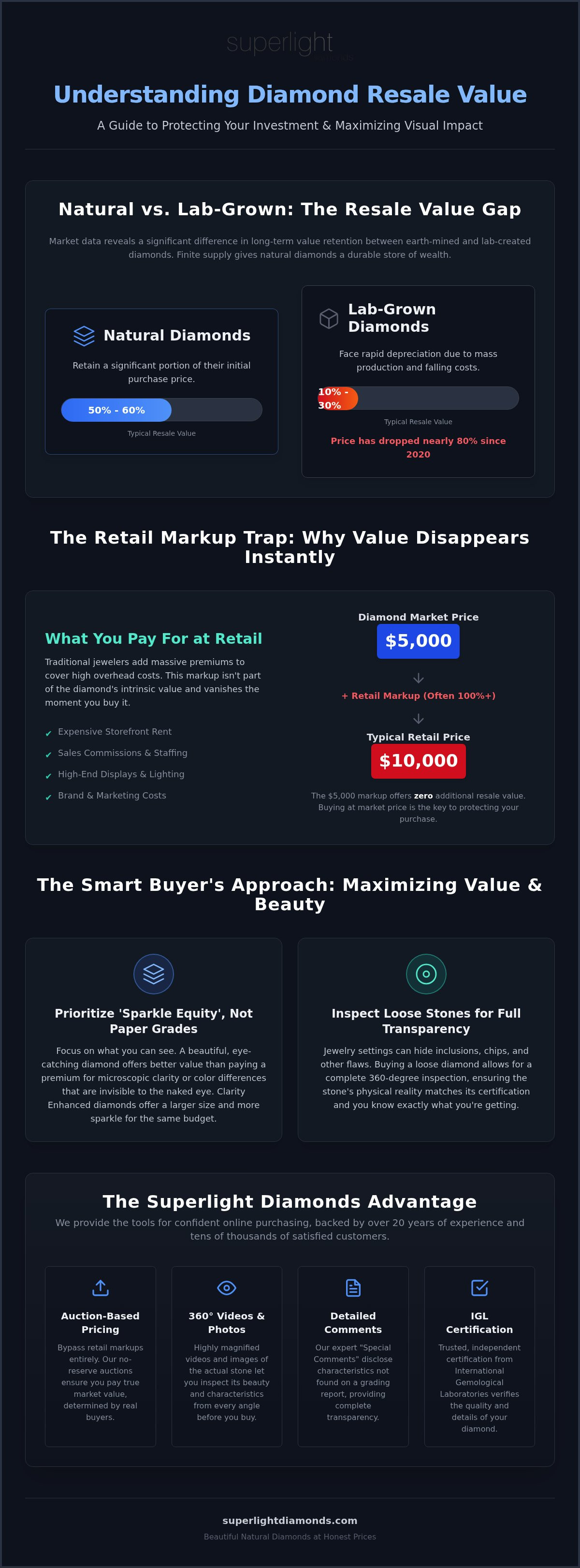 Diamond resale value factors