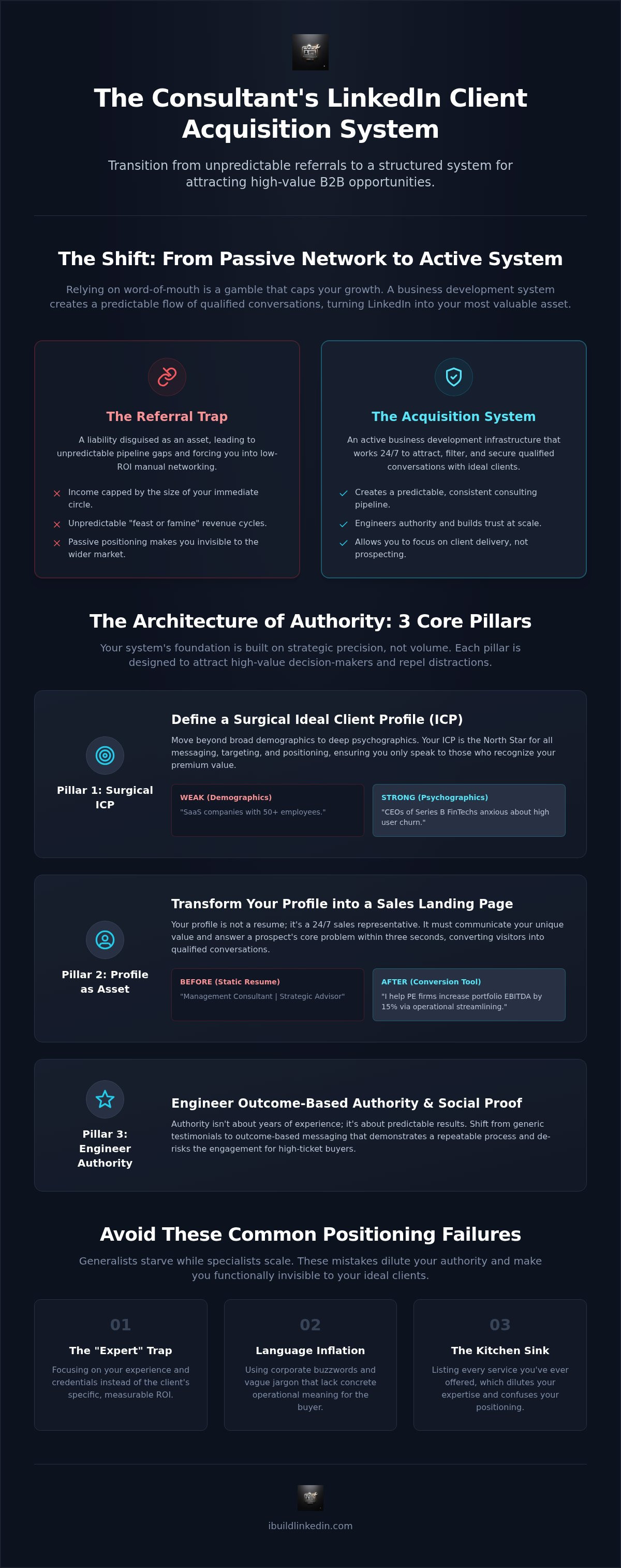LinkedIn client acquisition system for consultants