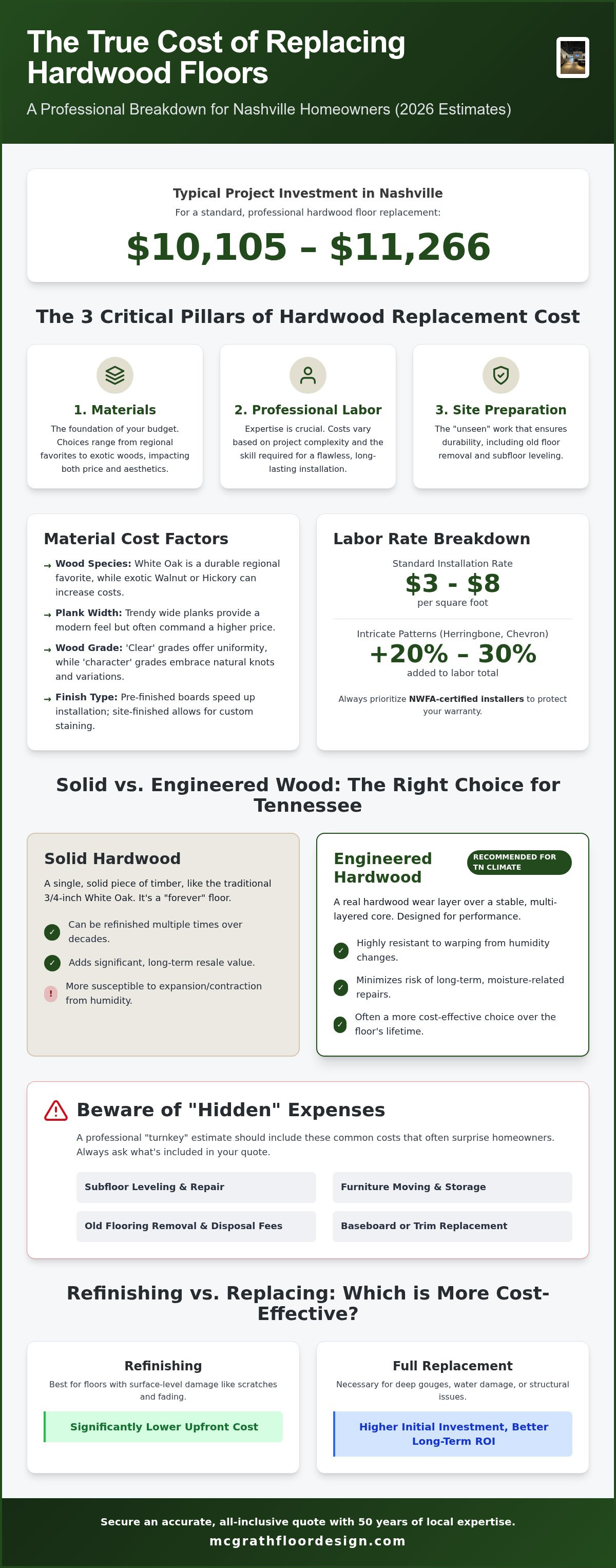 Cost to replace hardwood floors