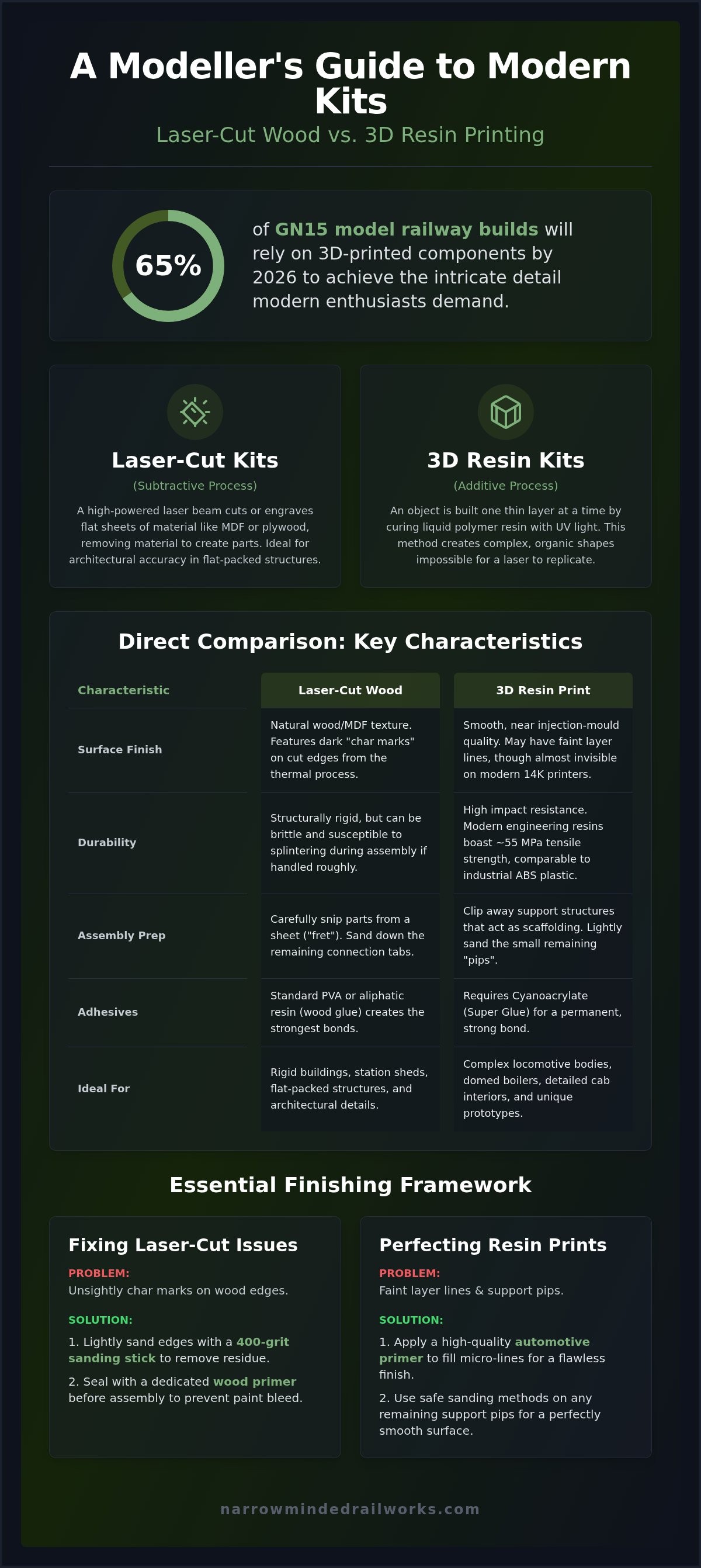 Customising 3d printed model railway kits
