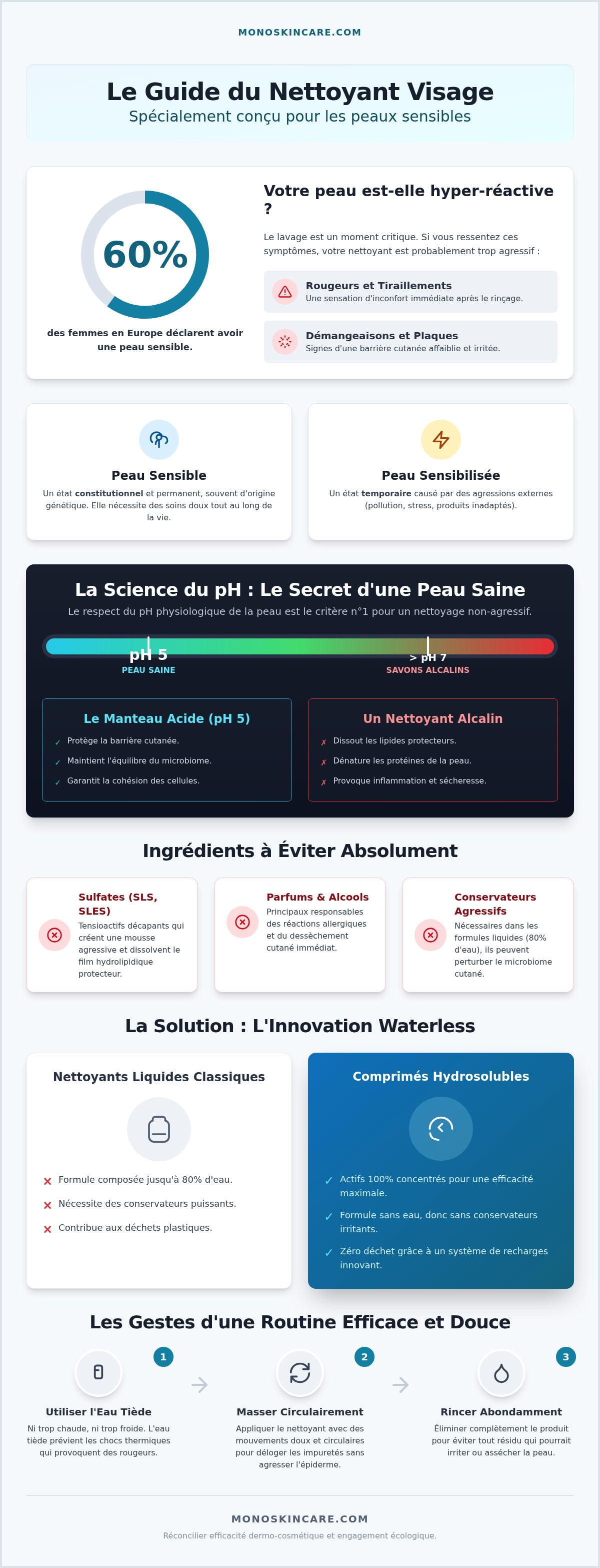 Nettoyant visage naturel peau sensible