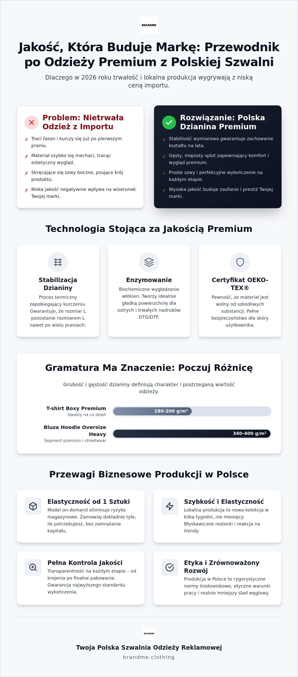 Polska szwalnia odzieży reklamowej