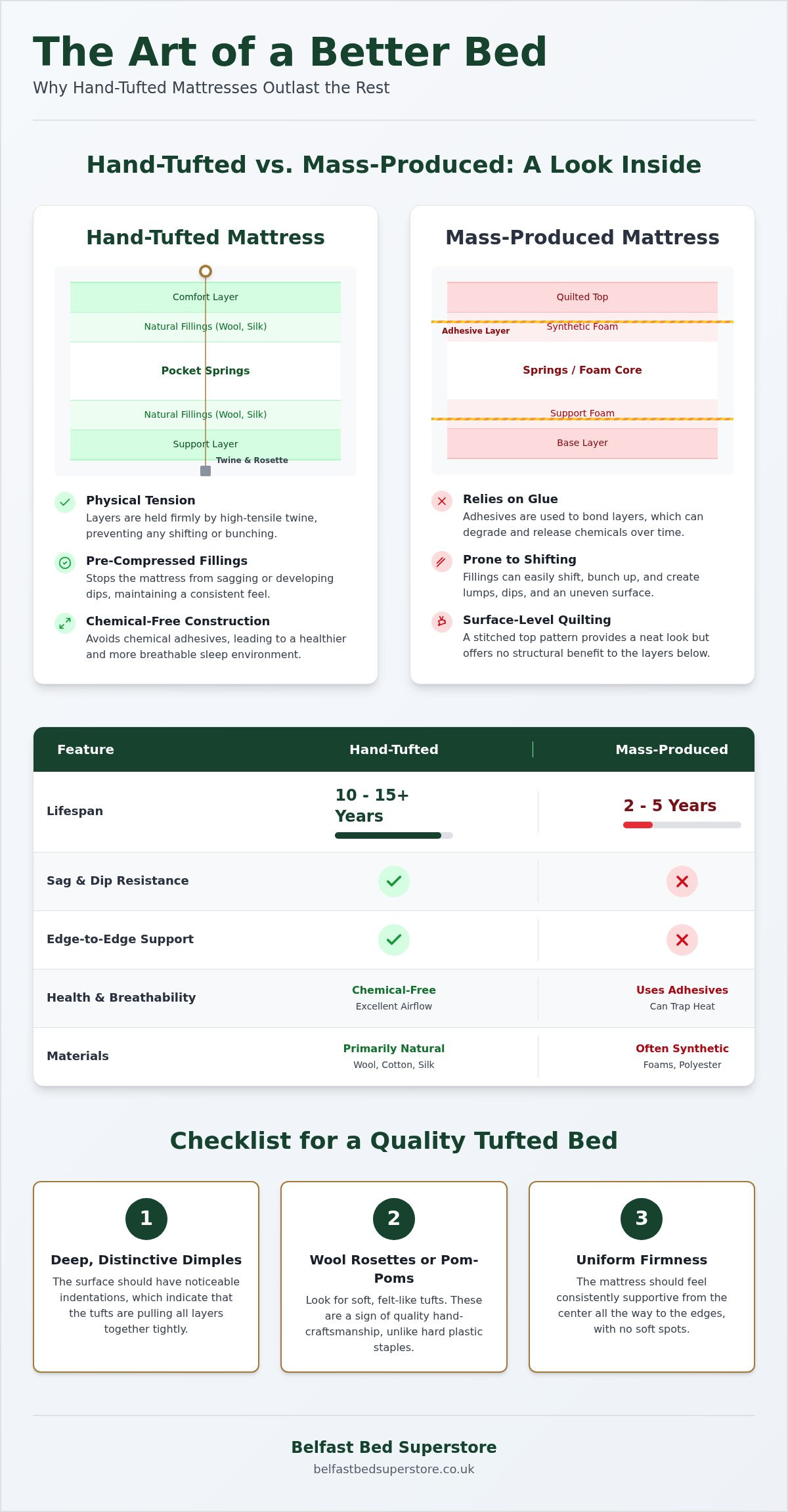 Benefits of a hand-tufted mattress