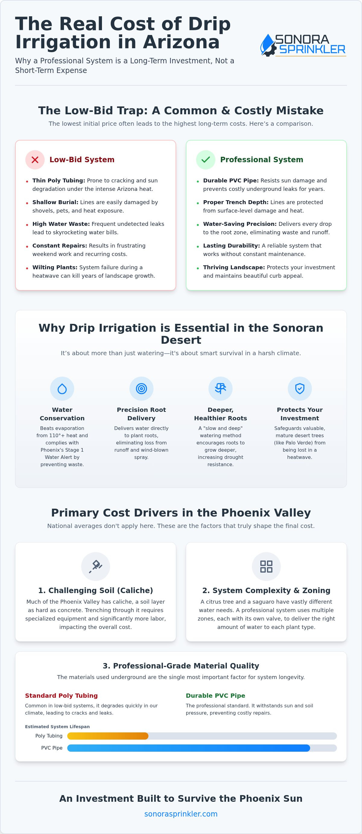 Cost of drip irrigation system Arizona