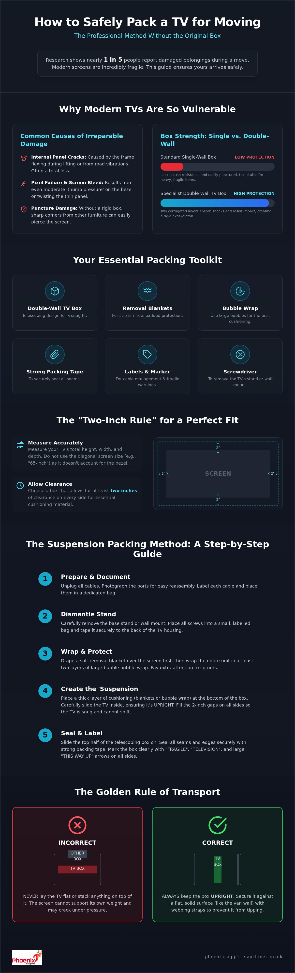 How to pack a tv for moving without original box