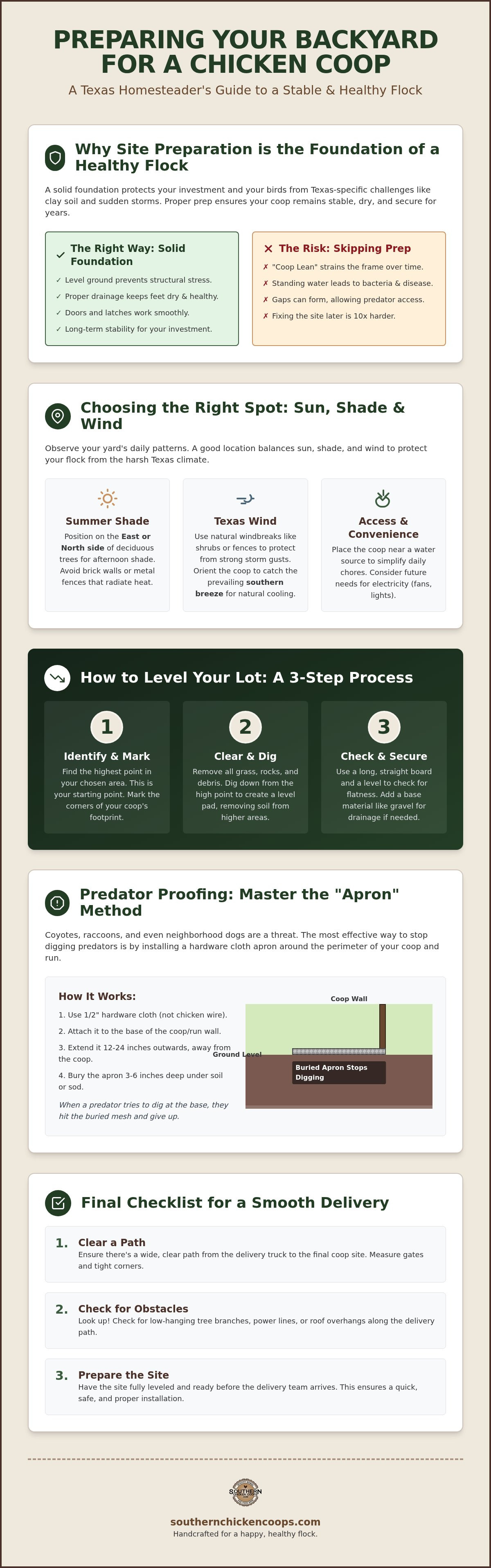 Preparing your backyard for a chicken coop