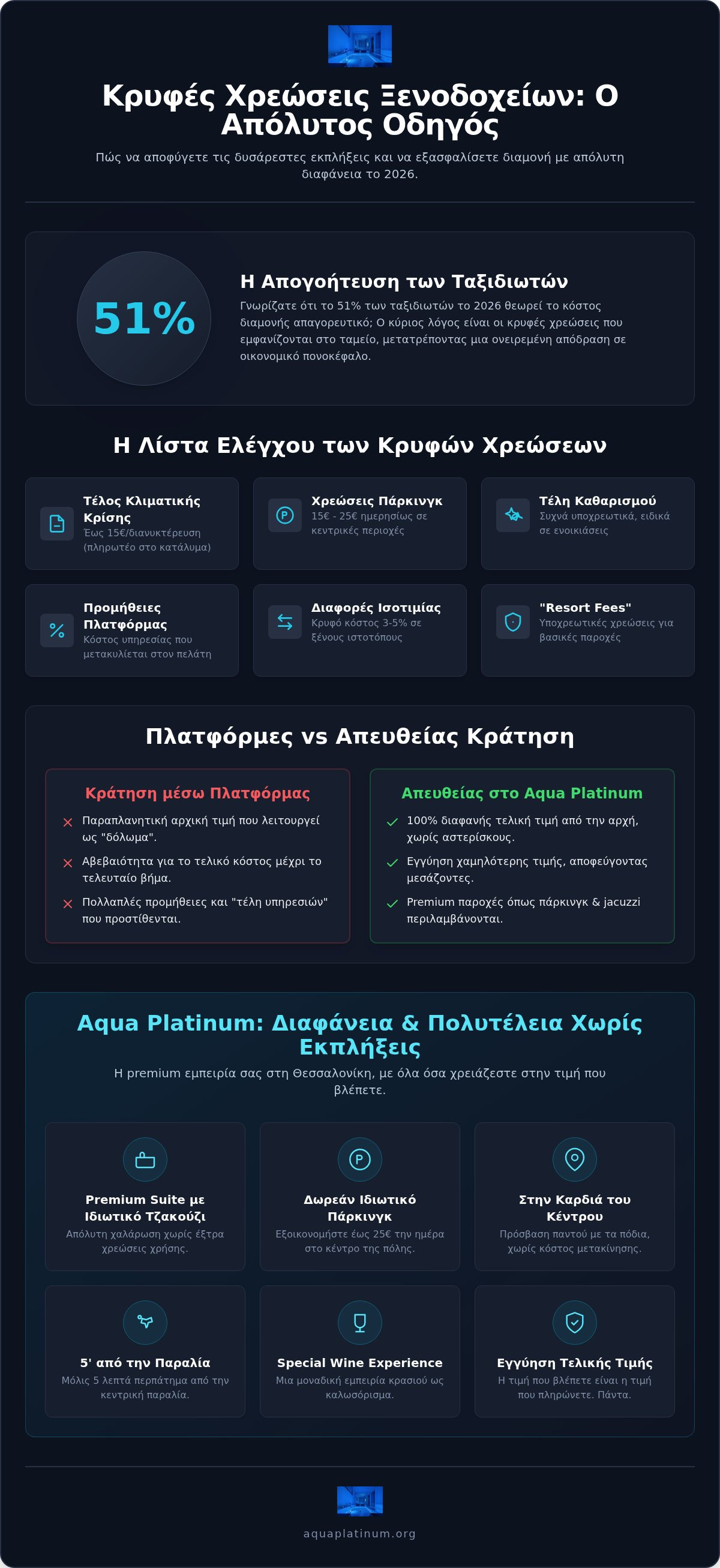 κρυφές χρεώσεις κράτηση ξενοδοχείου