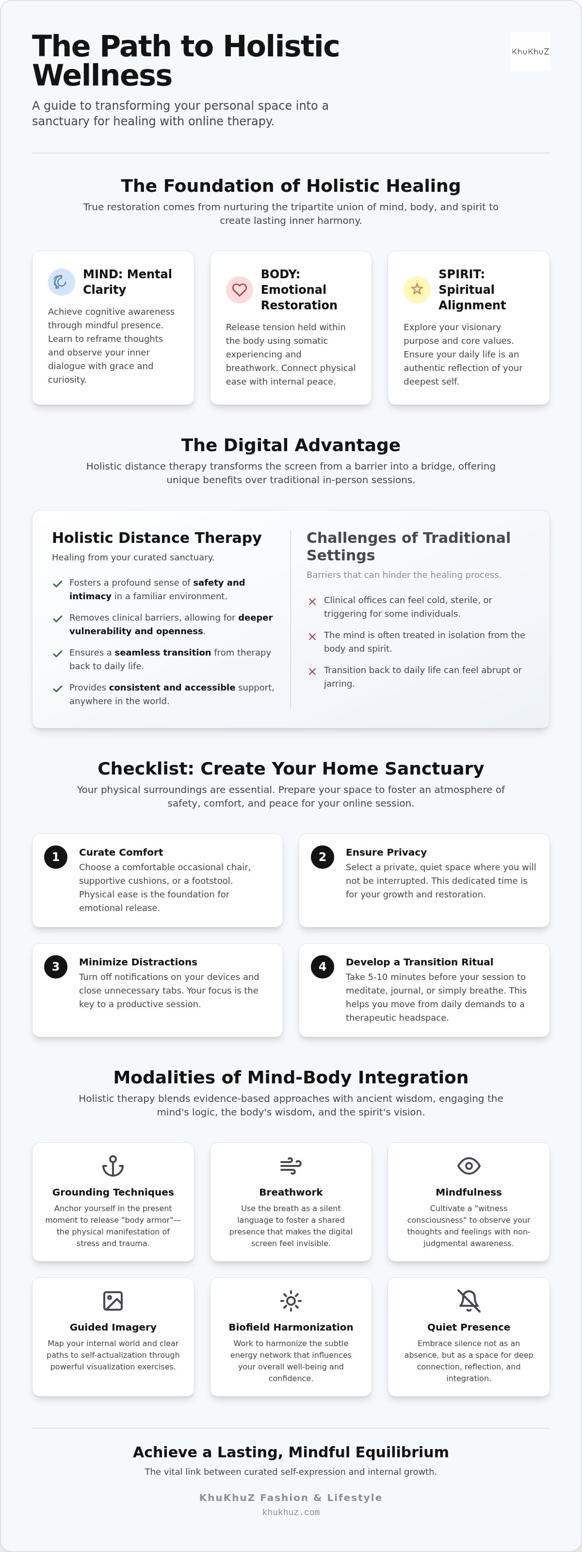 Holistic distance therapy online