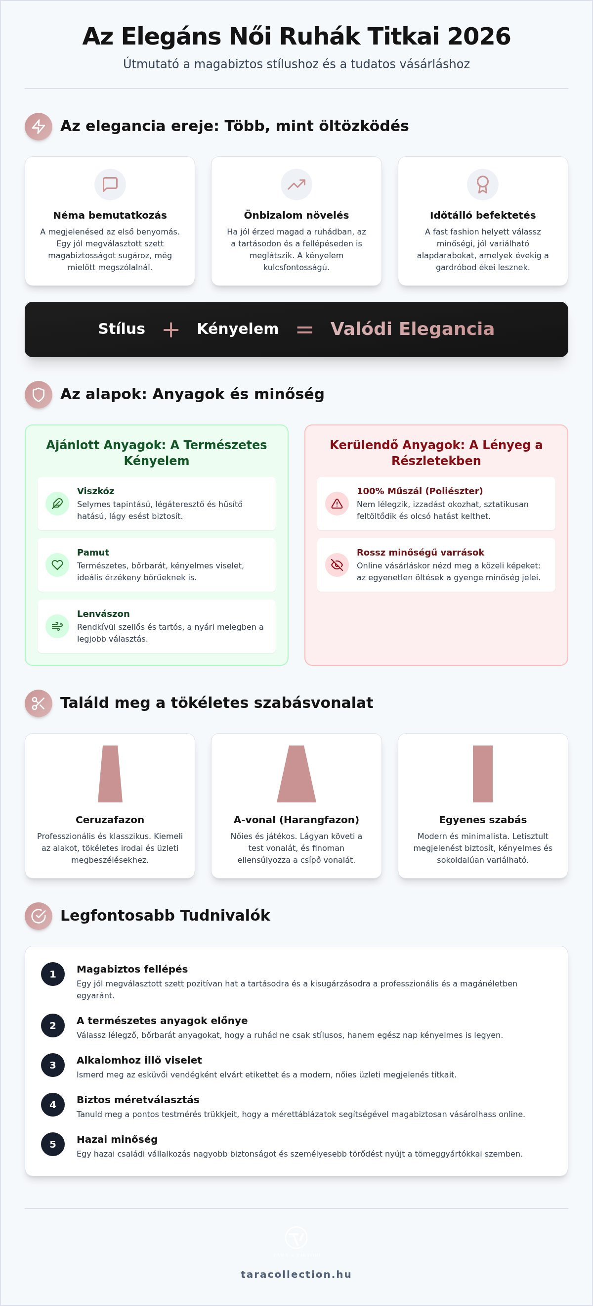 Elegáns női ruhák