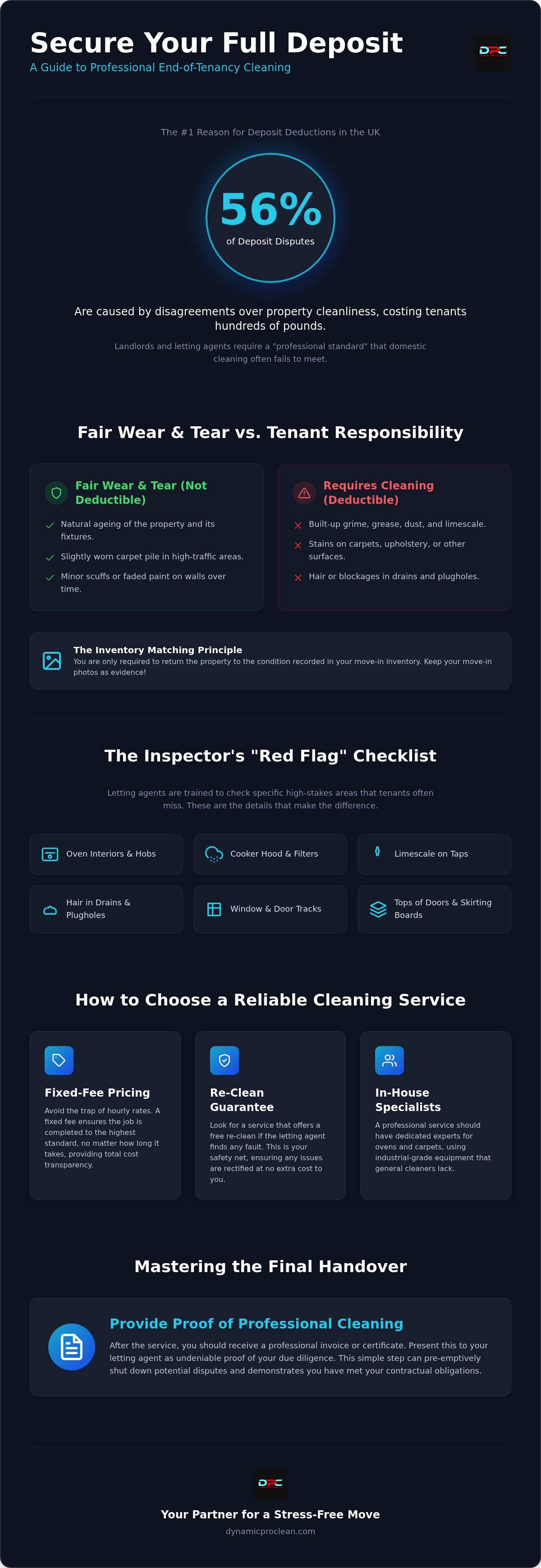 Deposit return cleaning service