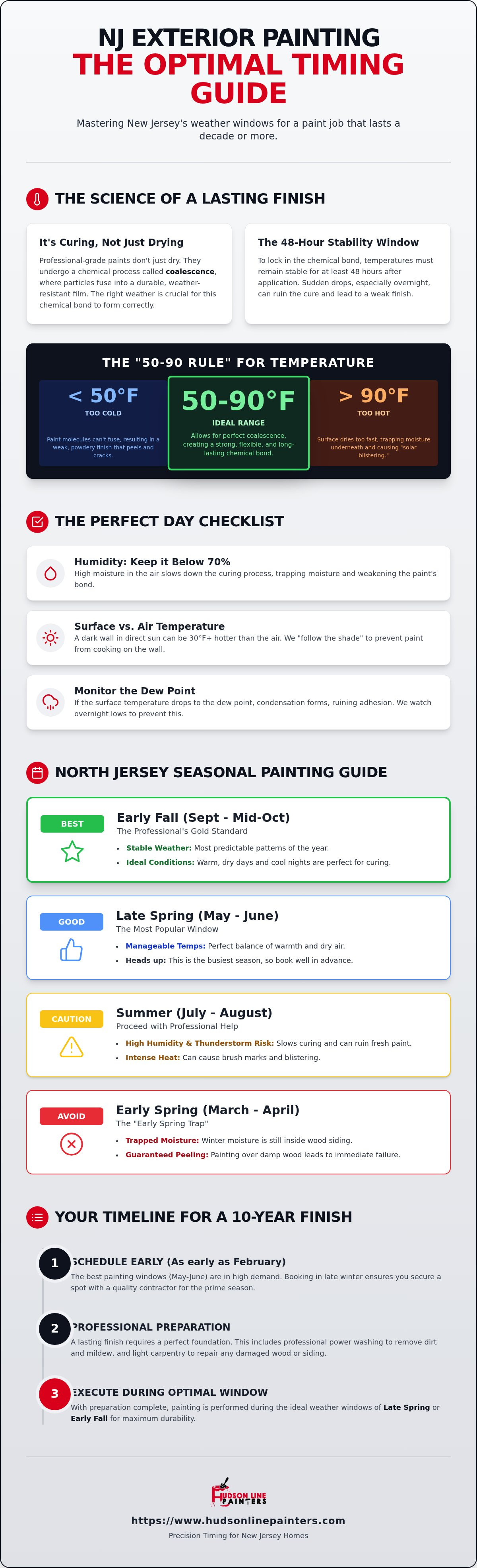 Best time of year to paint house exterior in NJ