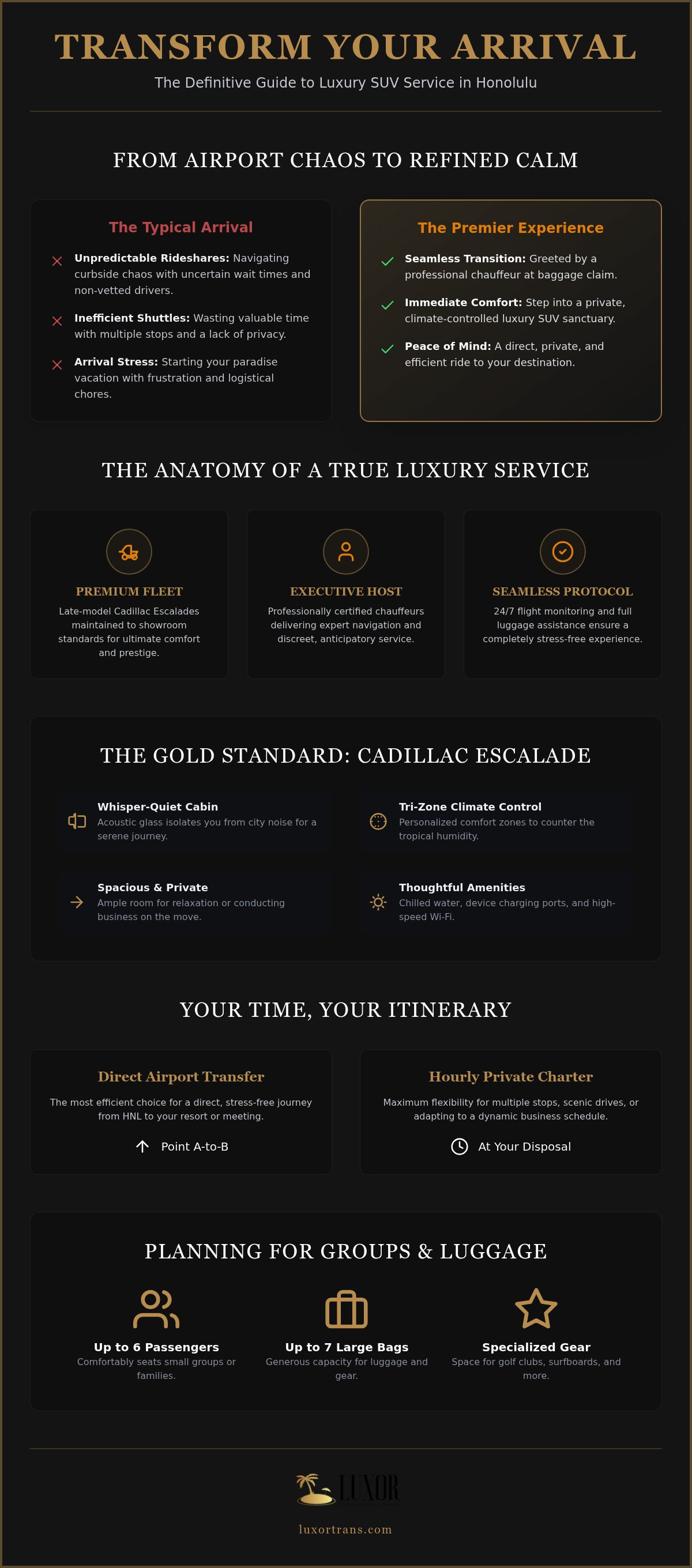 Luxury suv service honolulu