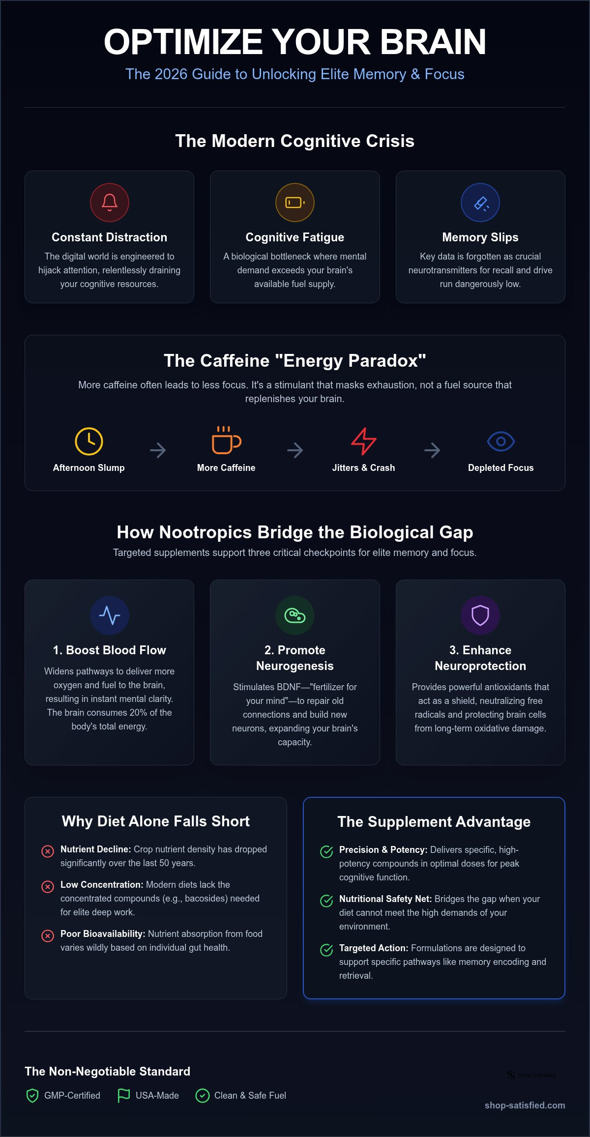 Supplements for memory and focus