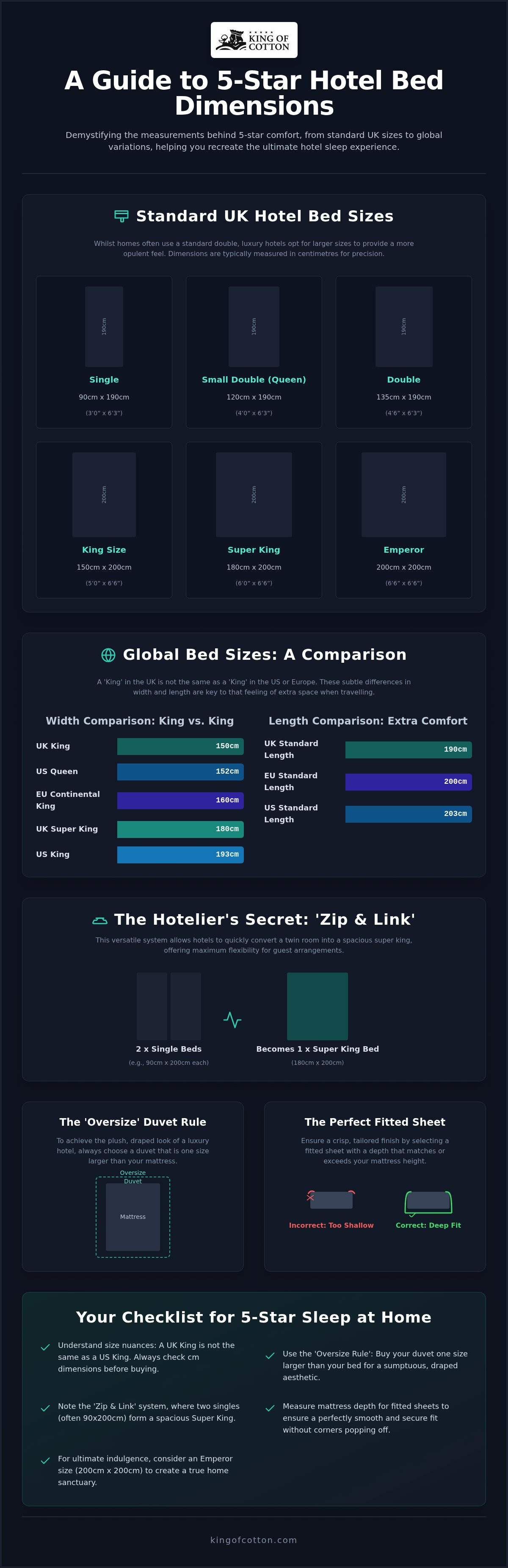 What size are hotel beds