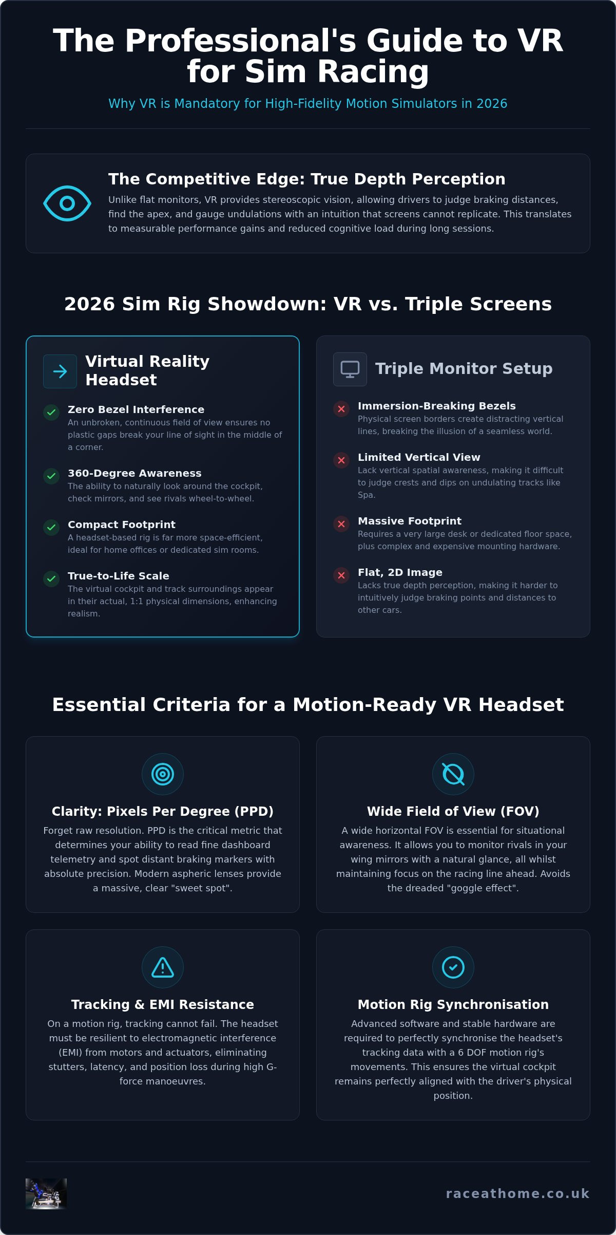 Pimax VR motion simulator setup