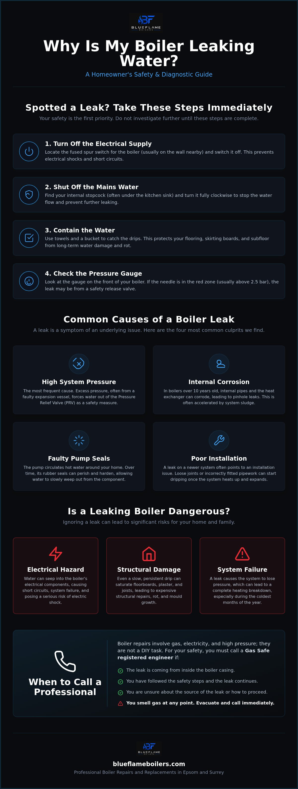 Why is my boiler leaking water
