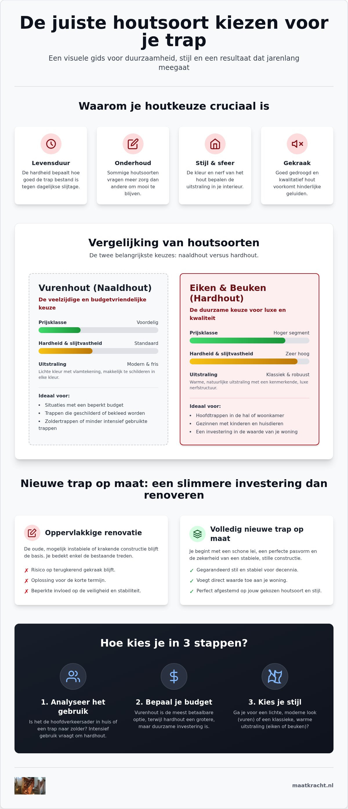 Houtsoorten voor trappen