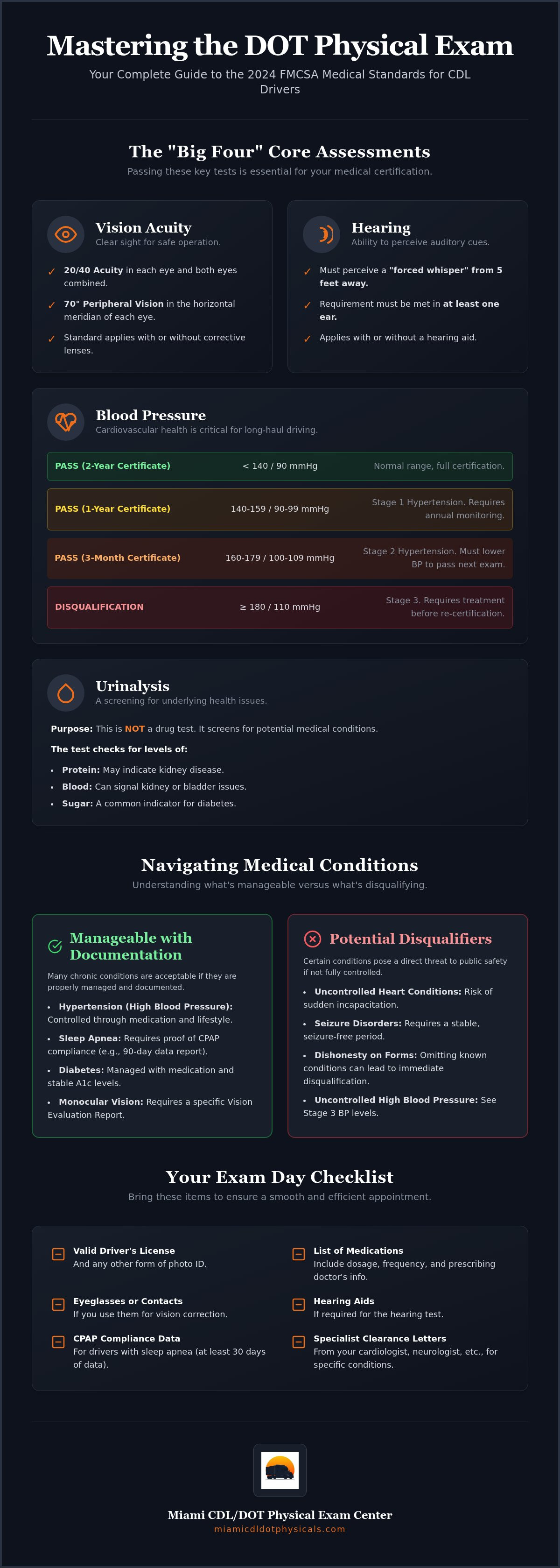 DOT physical requirements 2024
